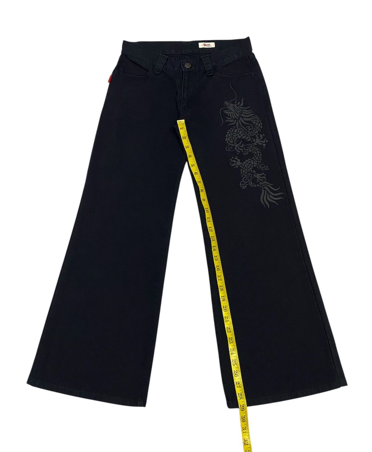 Japanese Brand × Vivienne Tam 💃Vivienne Tam Wide-Leg Dragon Printed Pants Size 28" / US 6 / IT 42 - 17 Thumbnail