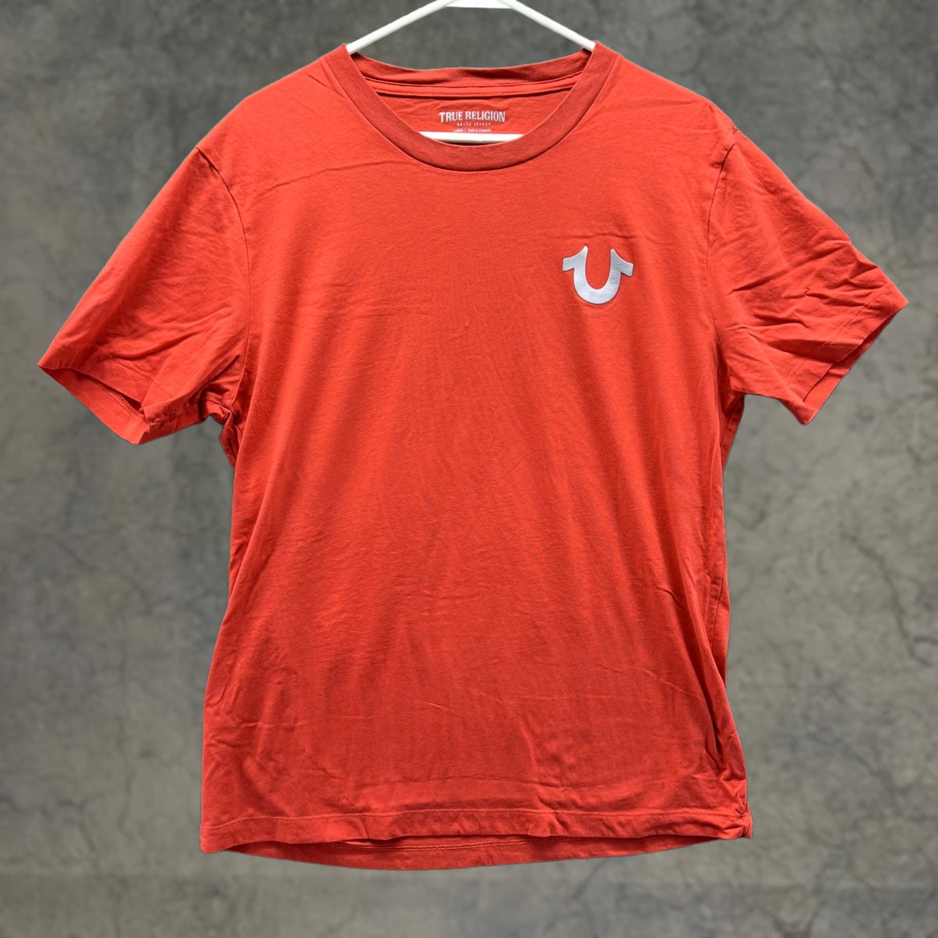 True Religion True Religion Shirt Mens Large Orange Buddha Guitar Logo Graphic Tee Tagless Size US L / EU 52-54 / 3 - 1 Thumbnail