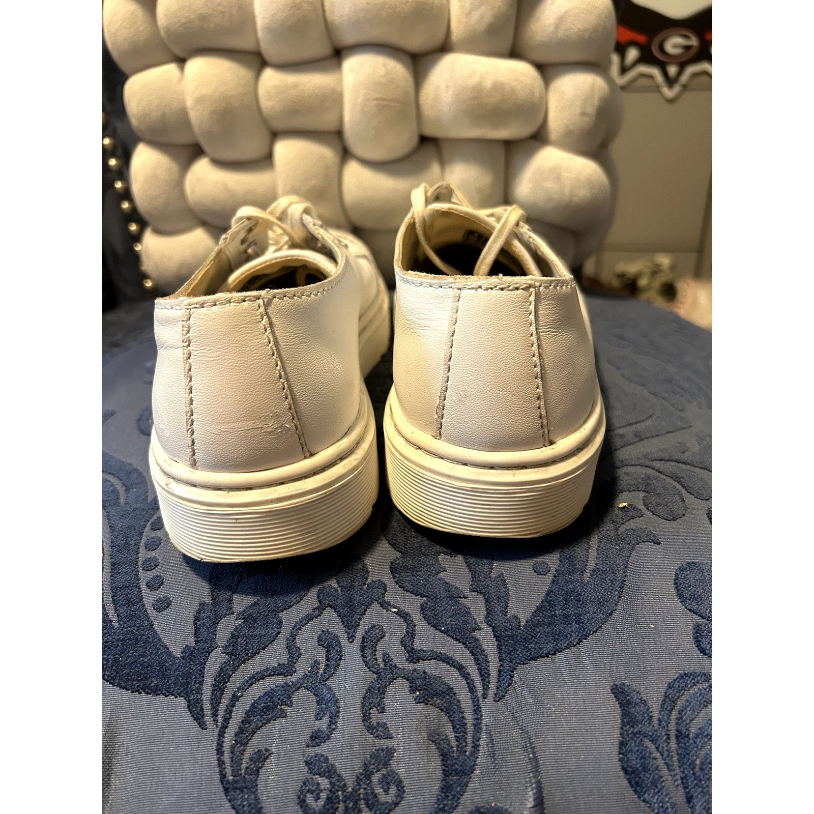 Dr. Martens Dr Martens Alexei White Sneakers with Metal Toe size 7/EU 38 Size US 7 / IT 37 - 5 Thumbnail