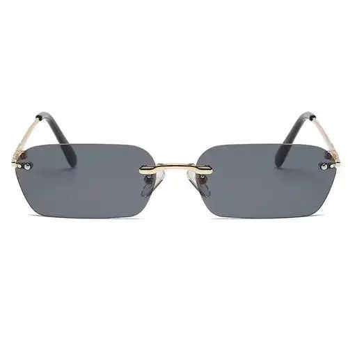 VIBE Rimless Square Vintage Design Transparent Lens Sunglasses Size ONE SIZE - 2 Thumbnail