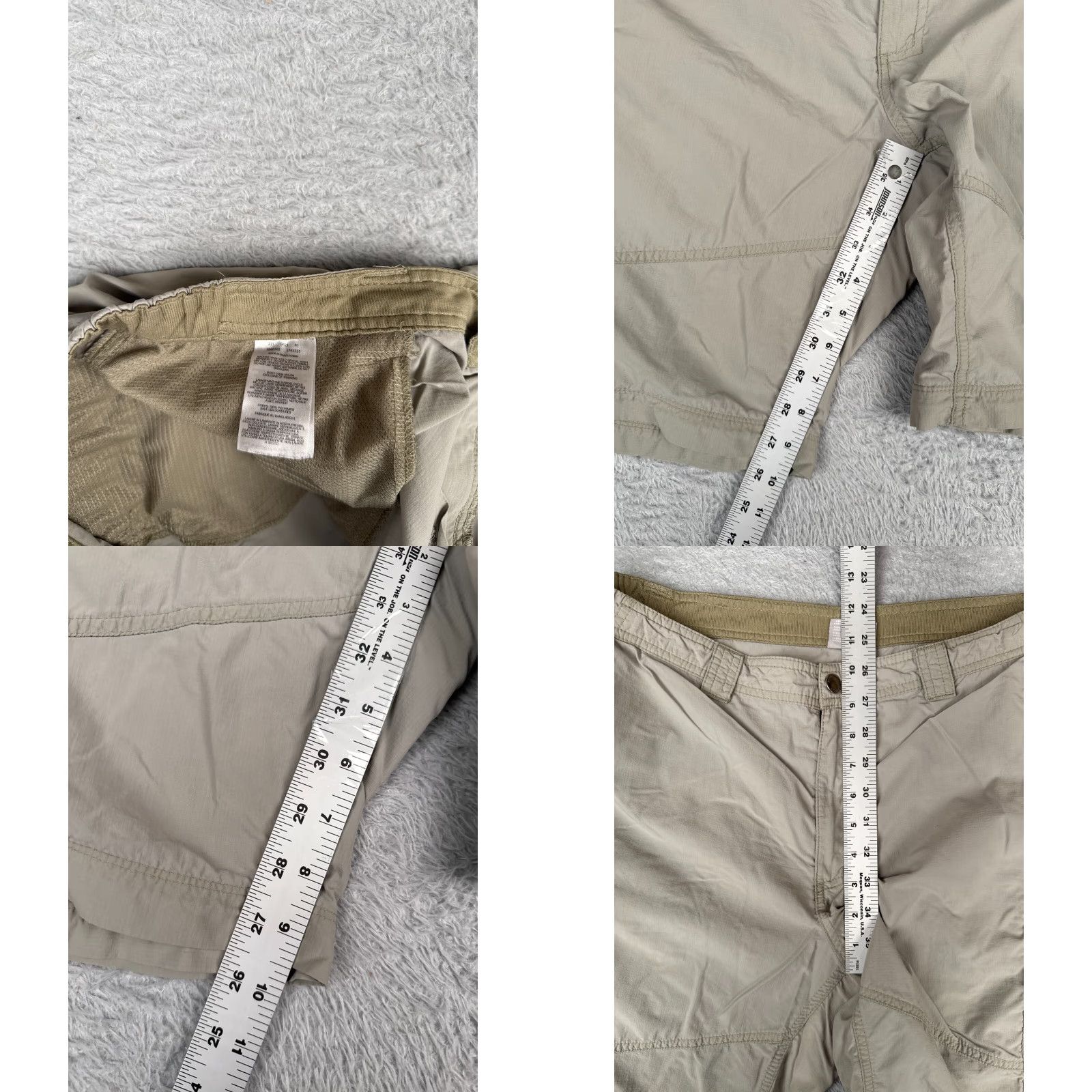 Vintage VINTAGE Columbia Cargo Shorts Men 38 Beige Nylon Hiking Regular Inseam 10in Pockets Mens Size US 38 / EU 54 - 8 Thumbnail