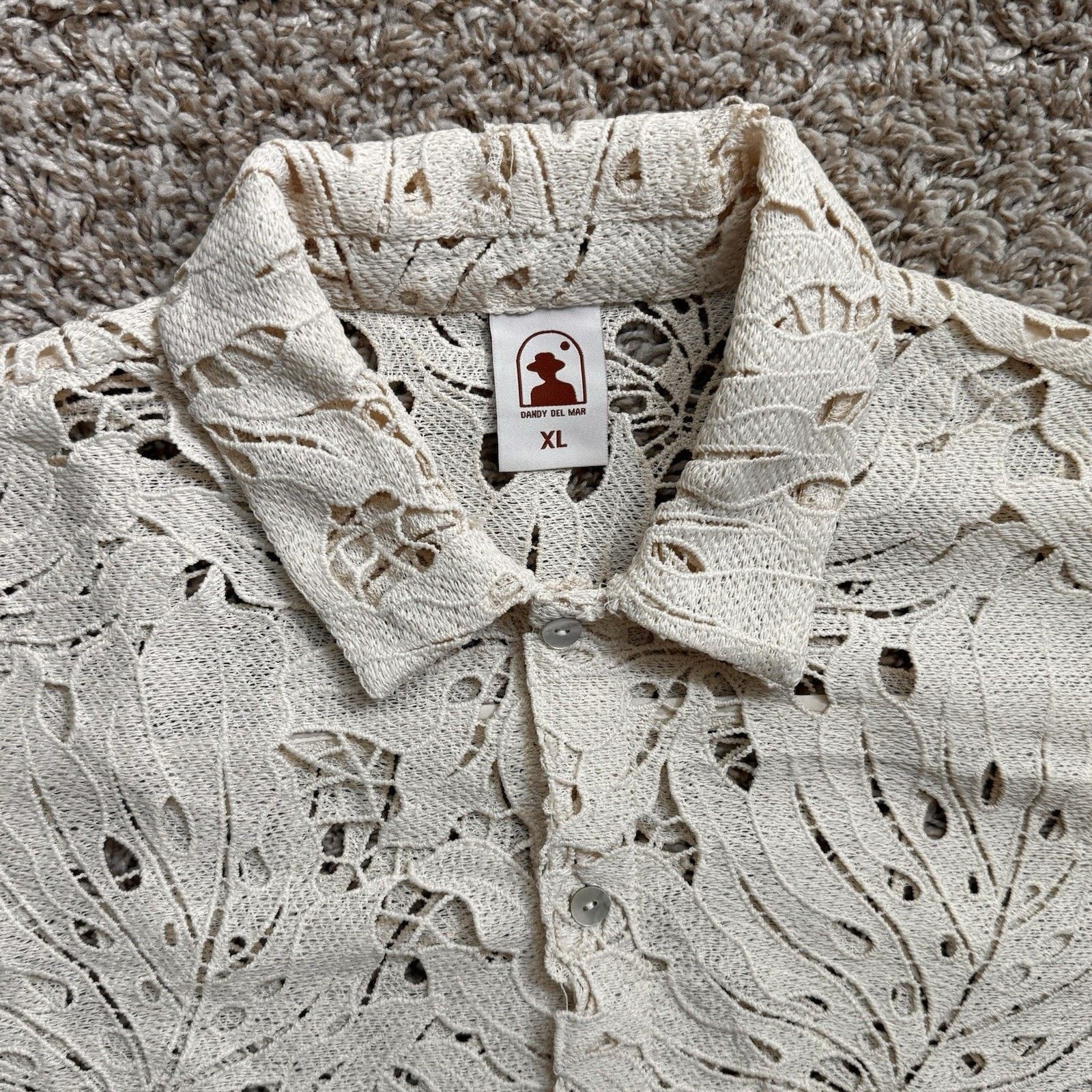 Other Dandy Del Mar Monstera Shirt - Scallop - Button Up SS Shirt Size US XL / EU 56 / 4 - 3 Thumbnail
