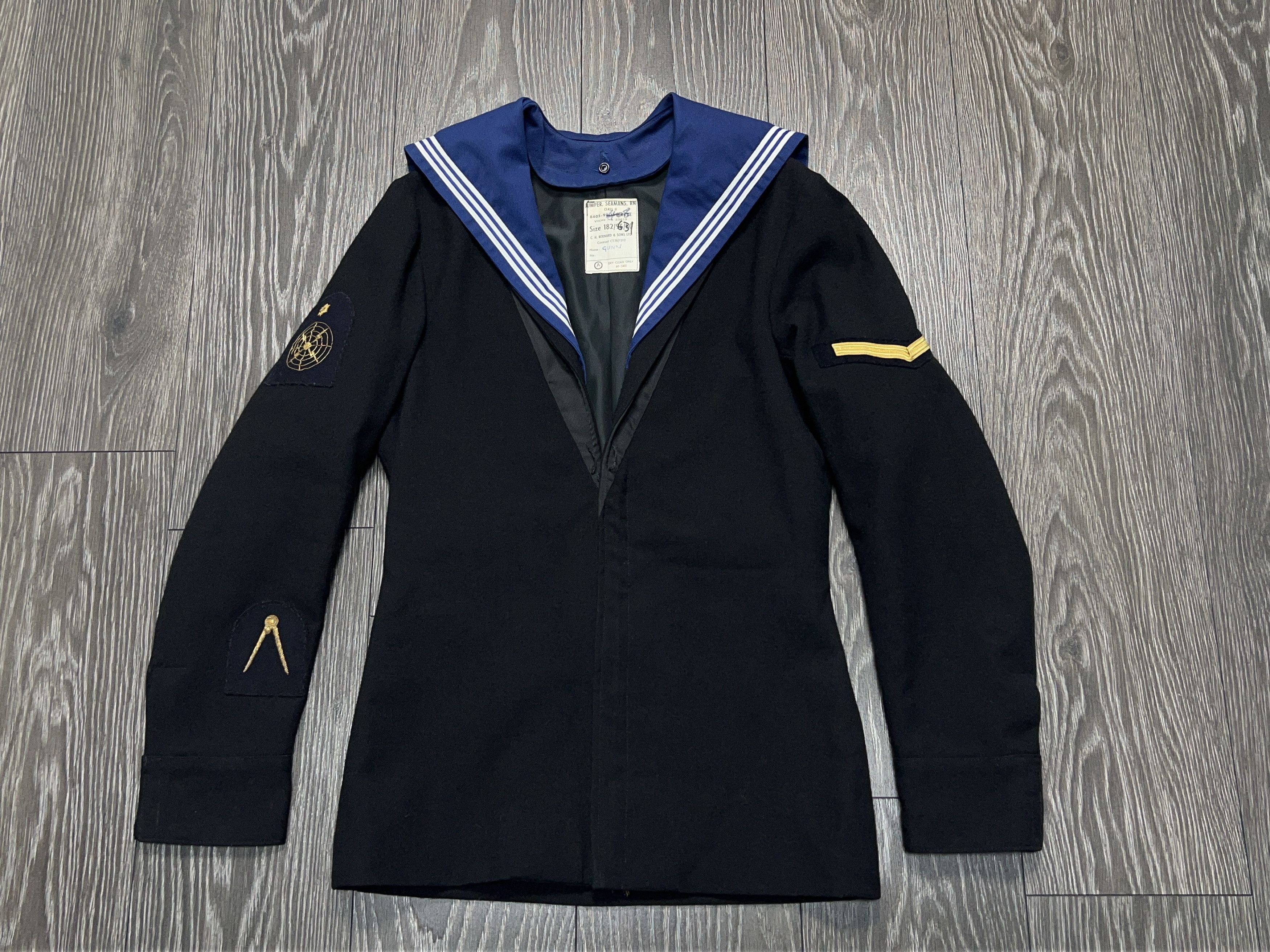 Vintage Royal British Navy Jumper Seamans Sailor Marine Sweater Size US XS / EU 42 / 0 - 1 Thumbnail