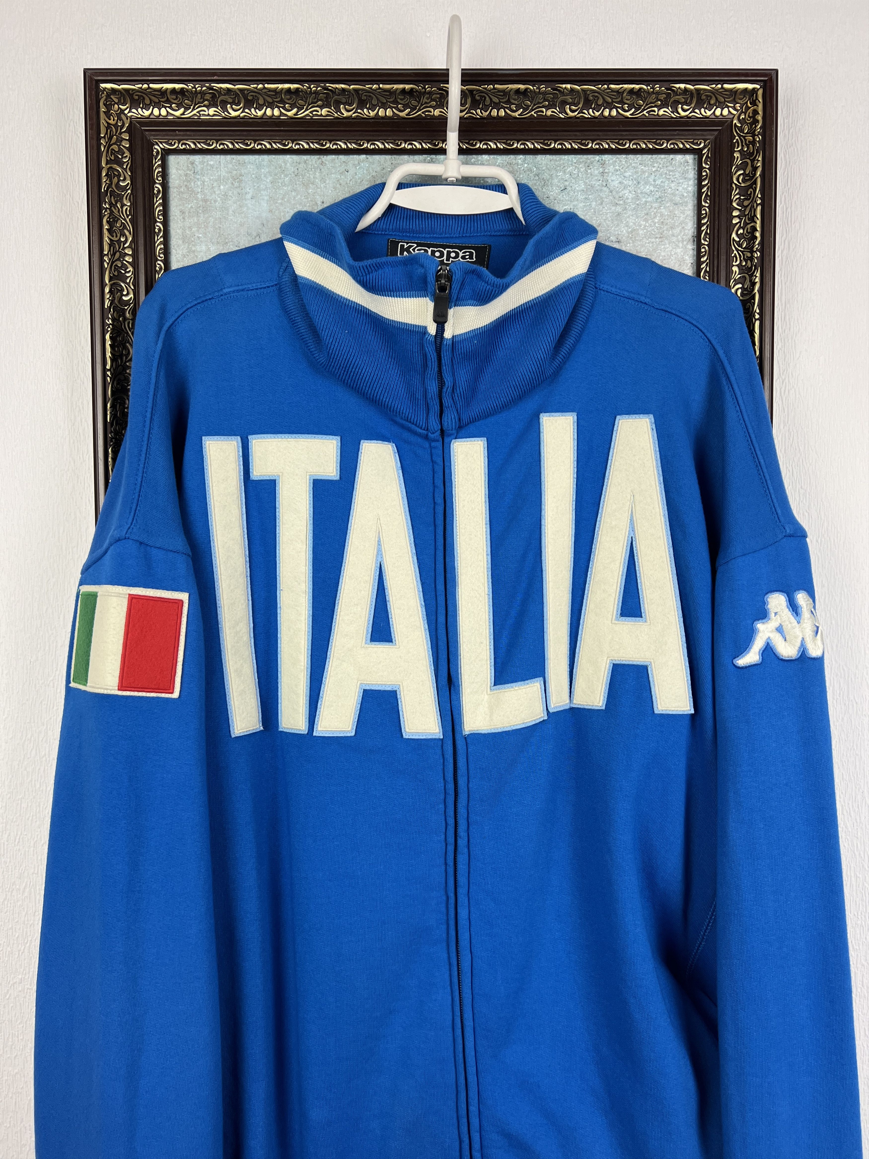 Kappa Vintage 2000's Kappa Italy Football Jacket Soccer Track Top Size US XXL / EU 58 / 5 - 2 Thumbnail