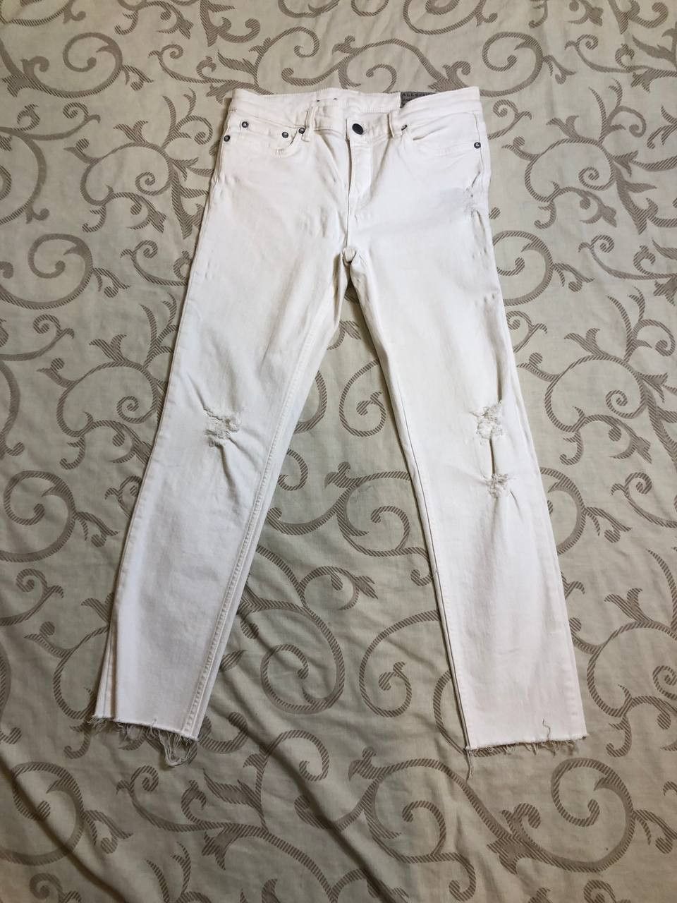 Allsaints ALL SAINTS Women's Fit skinny Distressed jeans white Size 28" / US 6 / IT 42 - 1 Thumbnail