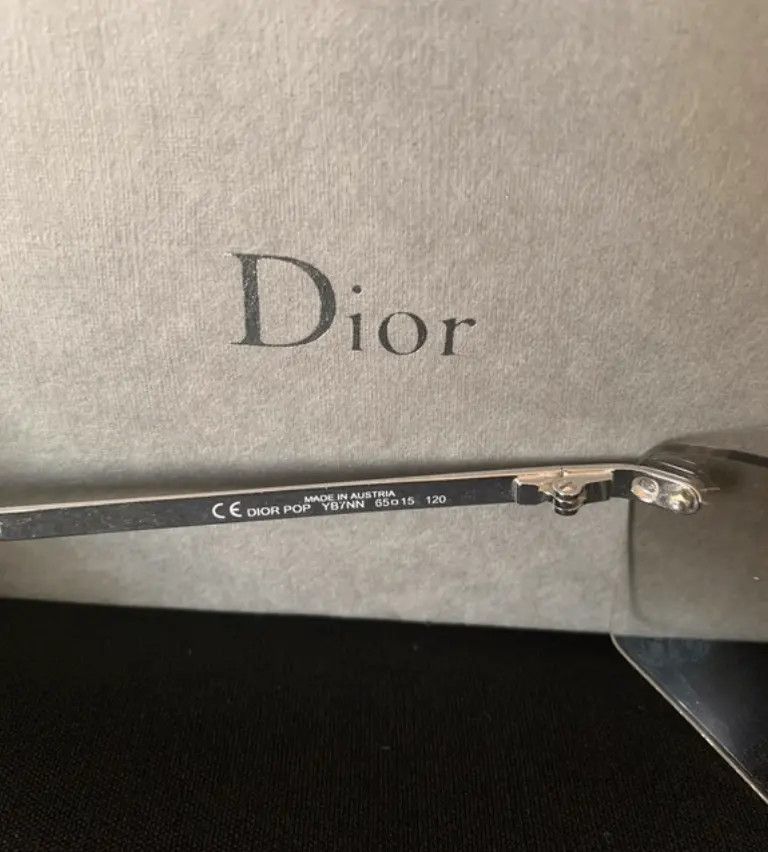 Dior DIOR Sunglasses Pop Rimless Shield Galliano Vintage Size ONE SIZE - 6 Thumbnail