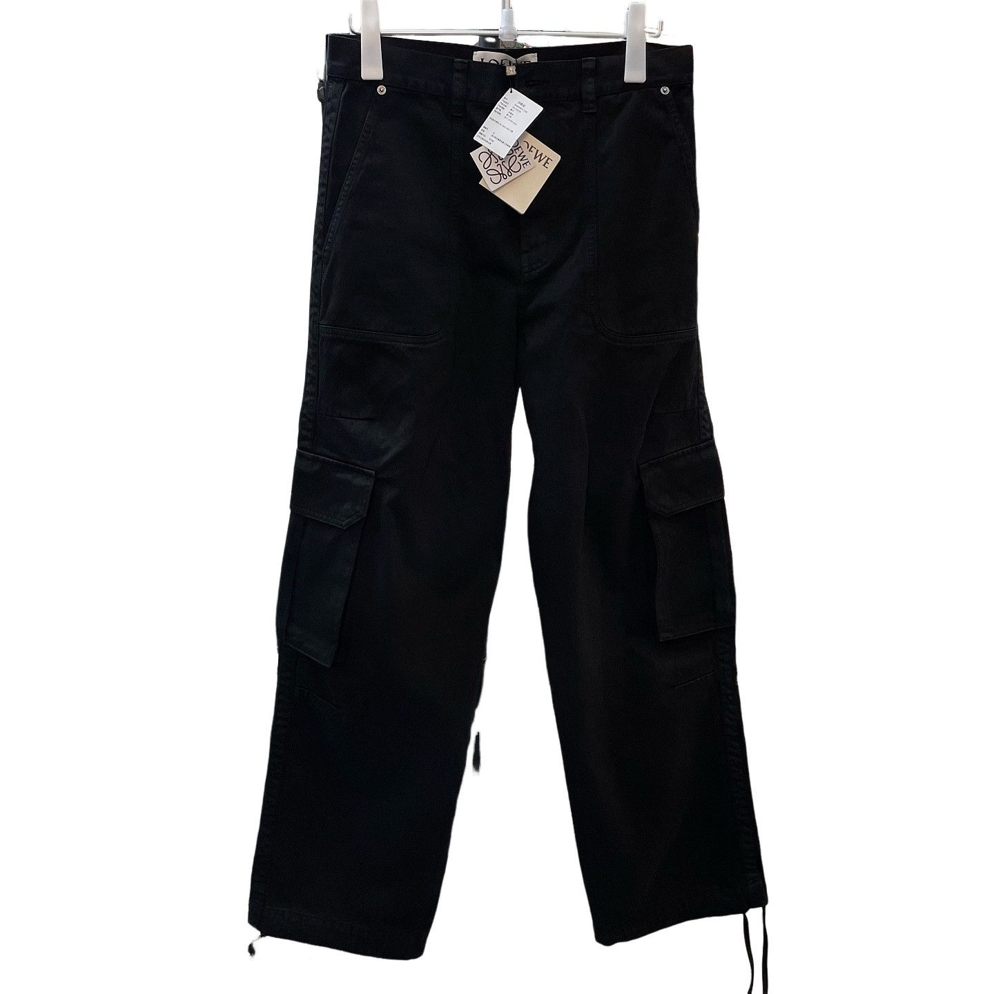 Loewe Loewe Black Cotton Cargo Pants Size 48 Size US 32 / EU 48 - 1 Thumbnail
