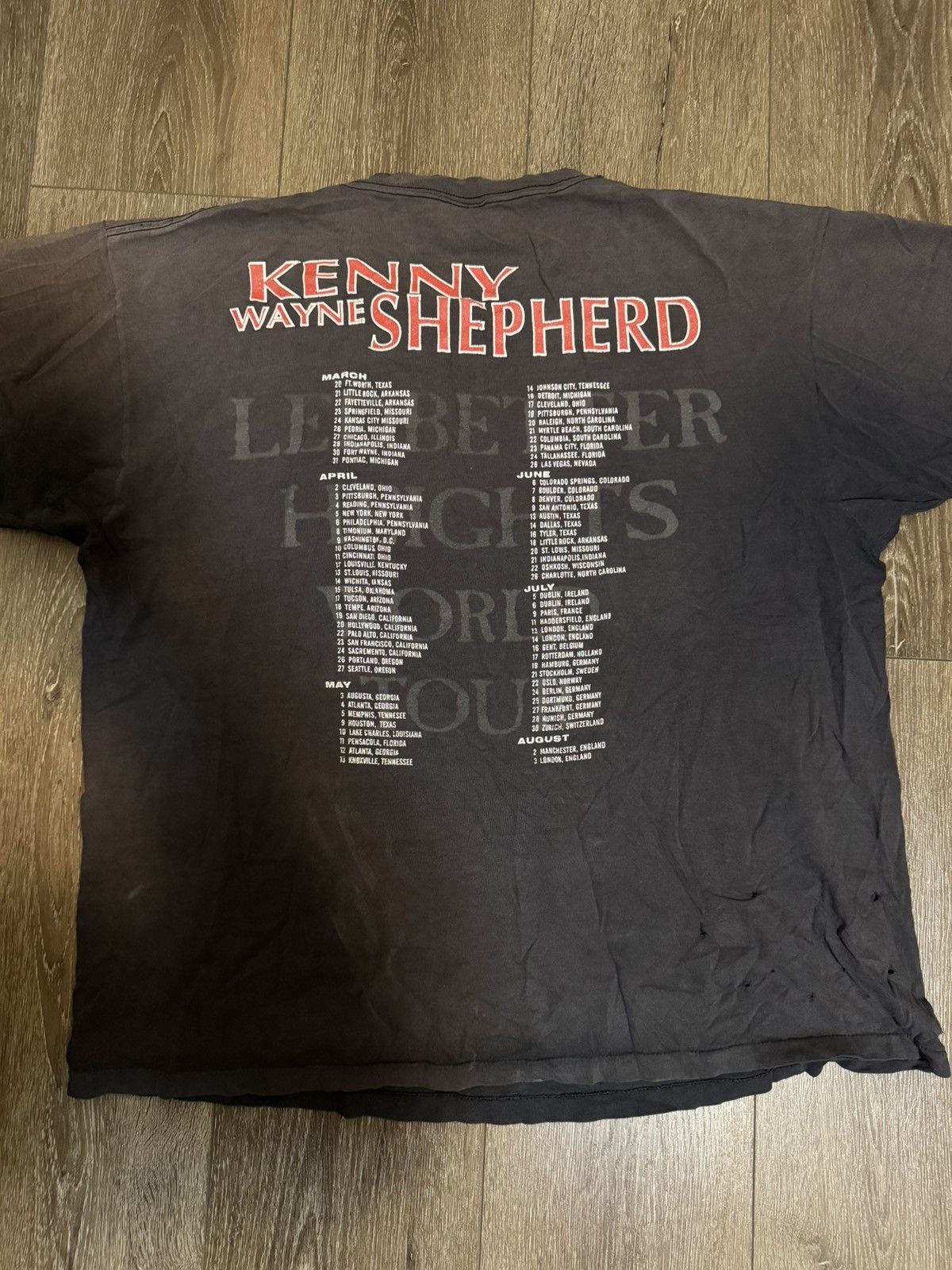 Band Tees × Vintage 1986 Kenny Wayne Shepherd Ledbetter Heights tour t-shirt Size US XL / EU 56 / 4 - 4 Thumbnail