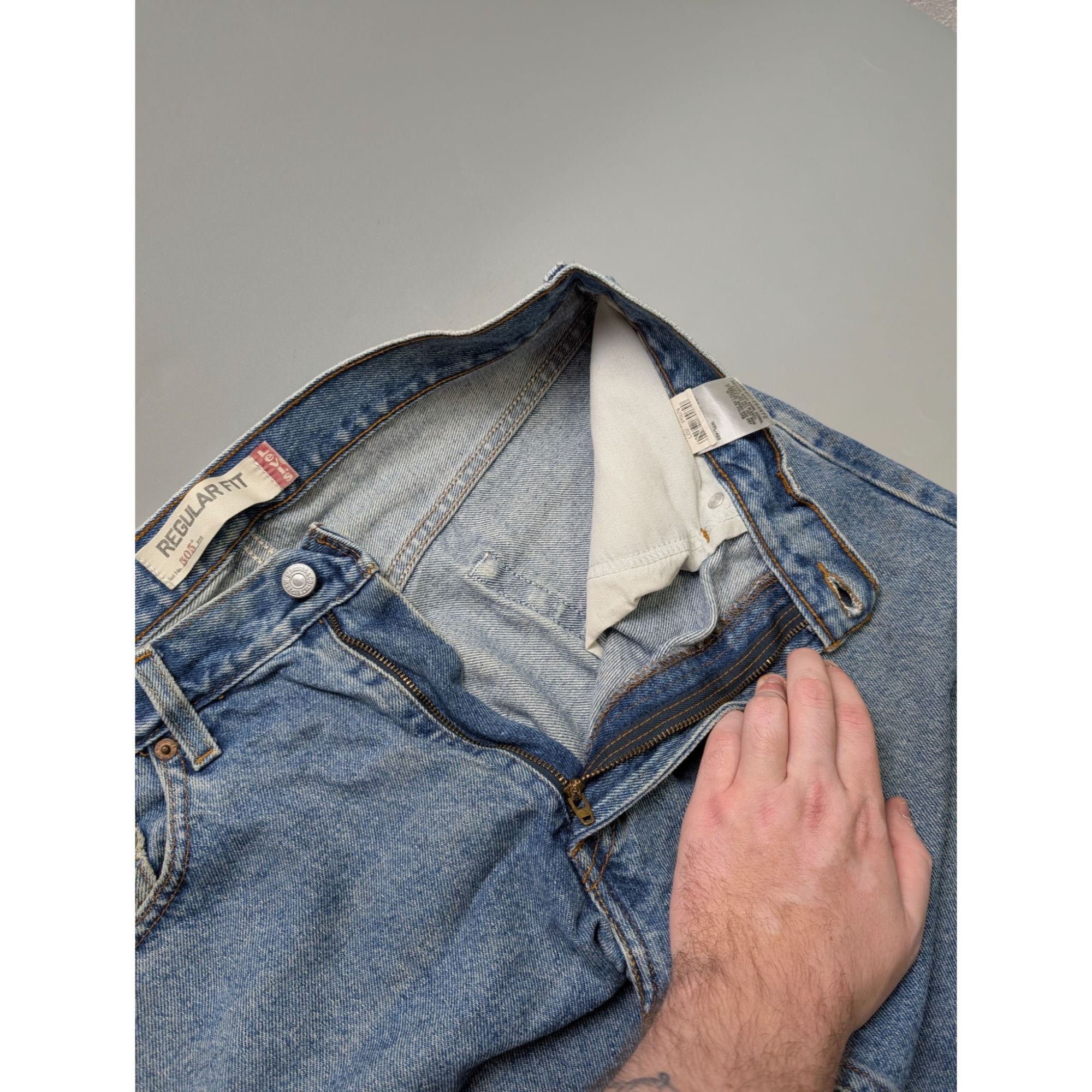 Levi's Levi's 505 Denim Jeans Pants (Y1090) Size US 34 / EU 50 - 9 Thumbnail