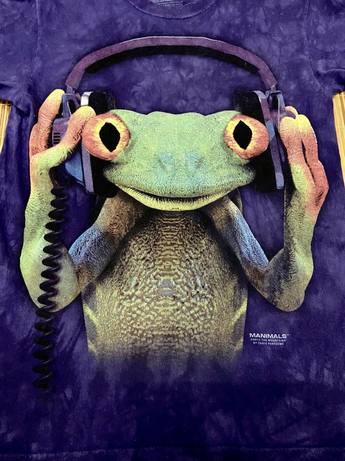 The Mountain The Mountain Manimals 2011 DJ FROG Tie Dye TEE Size US S / EU 44-46 / 1 - 14 Thumbnail