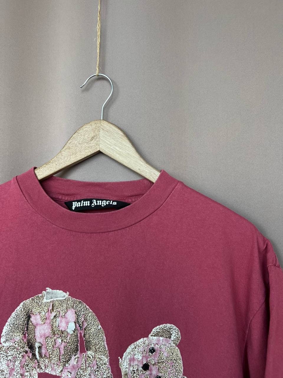 Palm Angels Palm Angels Bear Classic T-Shirt Mens Size L Burgundy Luxury Size US L / EU 52-54 / 3 - 6 Thumbnail