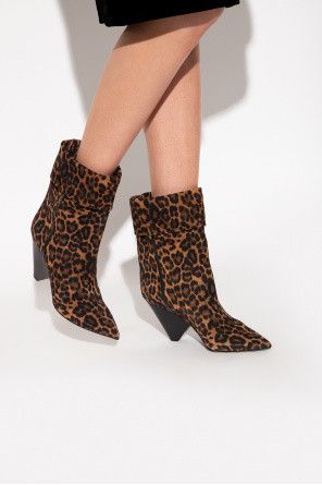 Saint Laurent Paris o1bcso1str1124 Niki Booties in Leopard Size US 8 / IT 38 - 5 Thumbnail