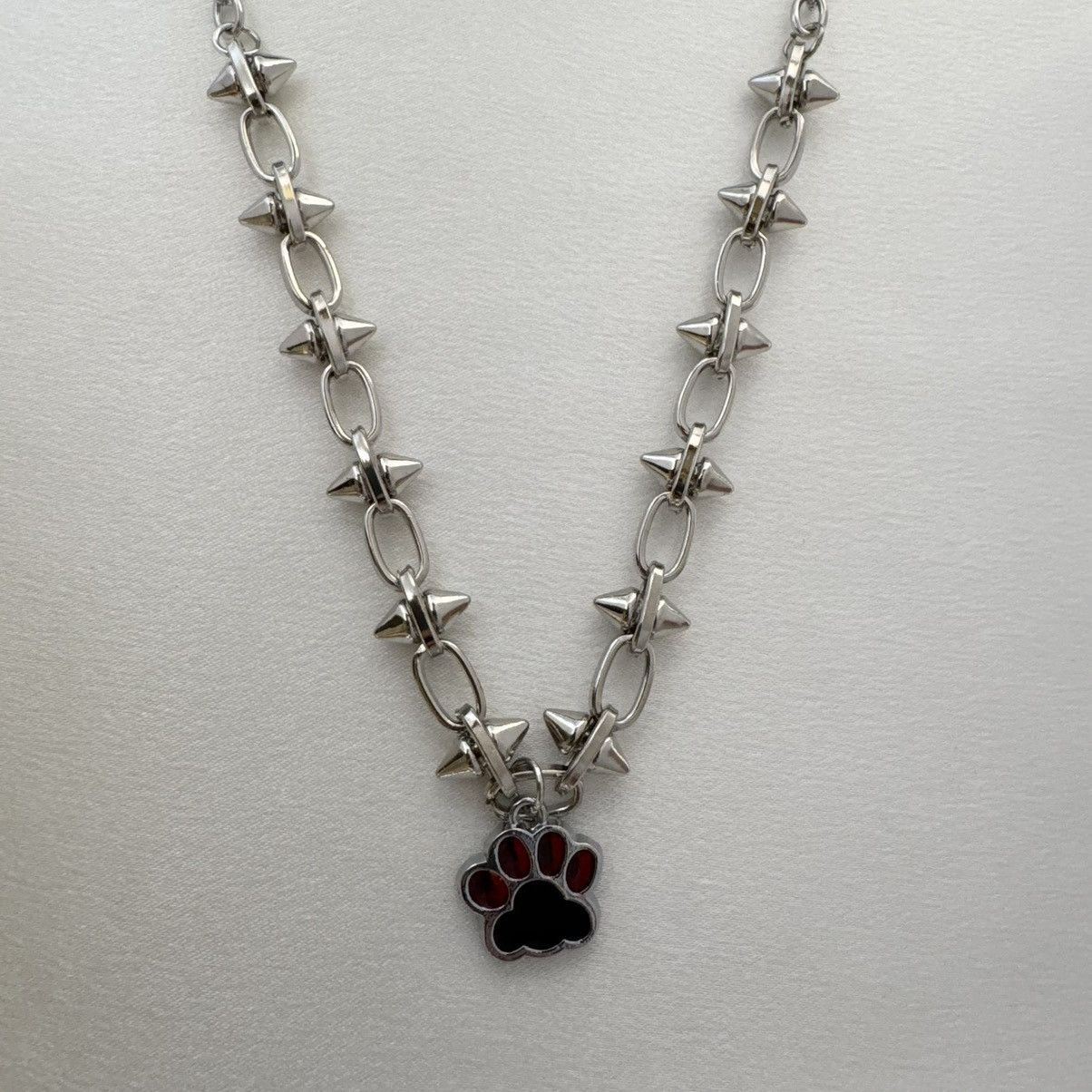 Other Cat Paw Pendant Necklace for Women Men,Hip Hop Unisex Style Size ONE SIZE - 1 Thumbnail