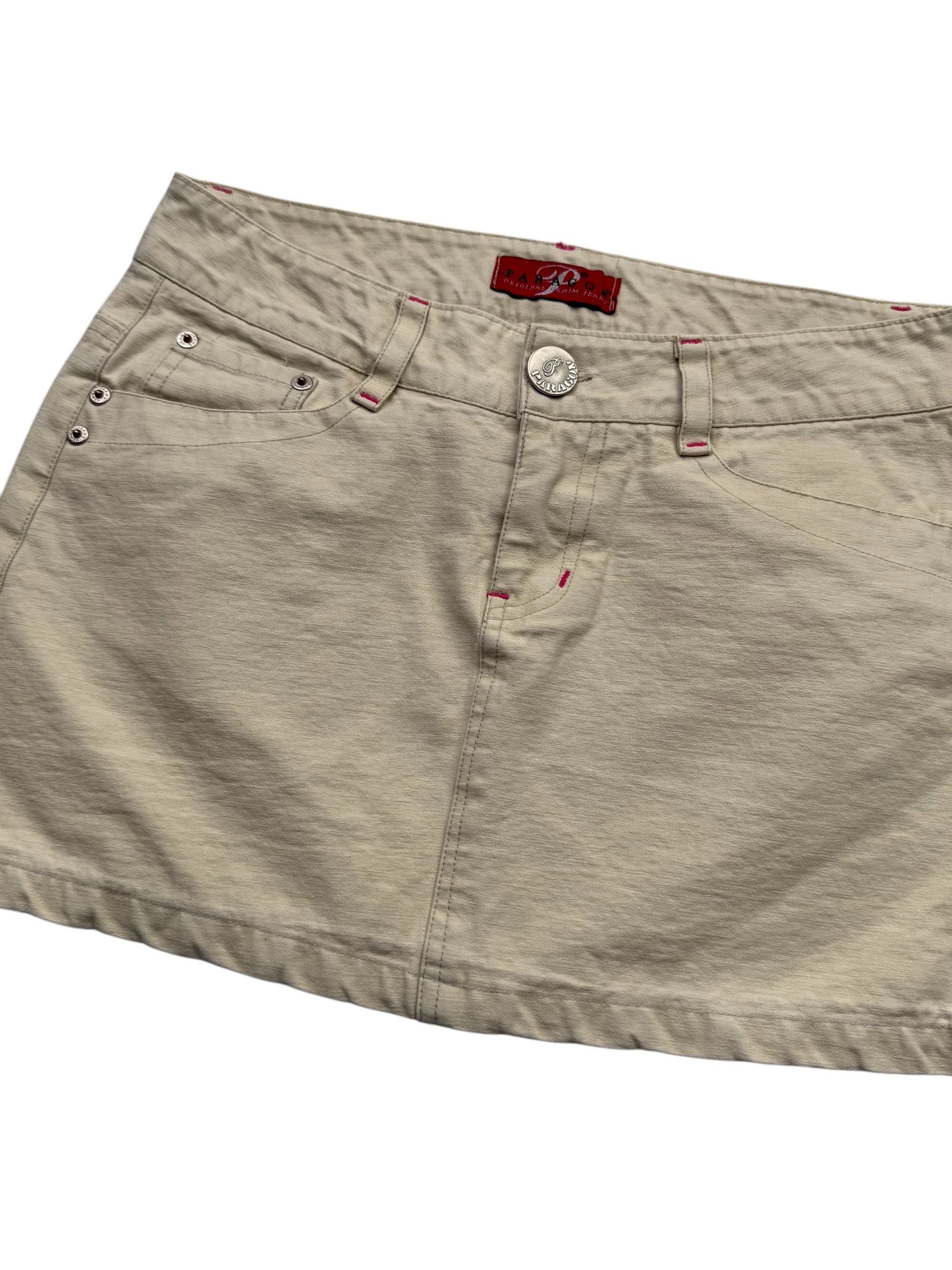 Japanese Brand Vintage Mini Skirt With Straps W163(V9) Size 27" / US 4 / IT 40 - 3 Thumbnail
