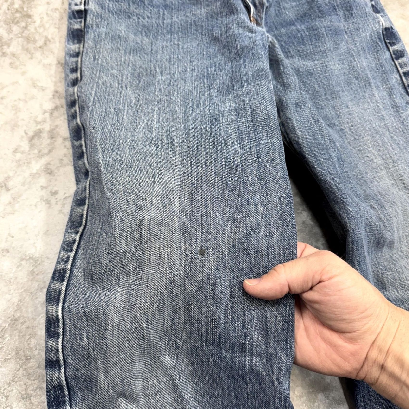 J.Crew J.CREW Jeans Womens 8 Blue Straight 100% Cotton Button Fly Distressed Denim Pants Jeans Womens 8 Blue Straight 100% Cotton Distressed Denim Button Fly Size 30" / US 8 / IT 44 - 2 Thumbnail