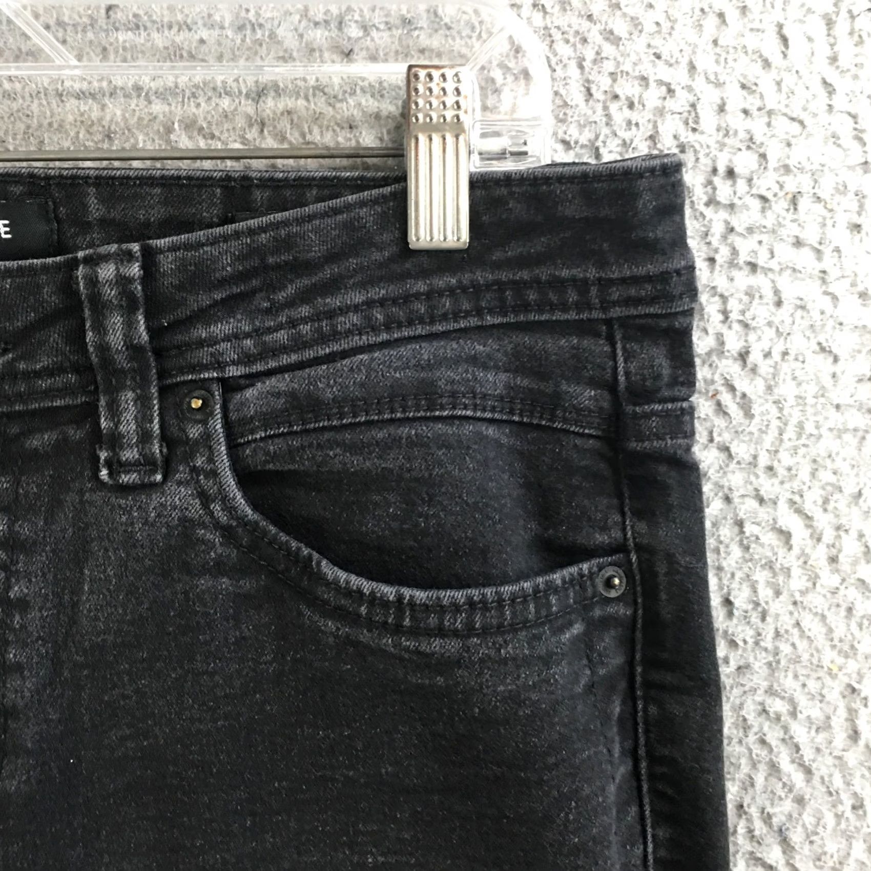 Kenneth Cole Kenneth Cole Jeans Mens 32x32 Skinny Mid Rise 5 Pockets Zip Fly Black Casual Size US 32 / EU 48 - 4 Thumbnail