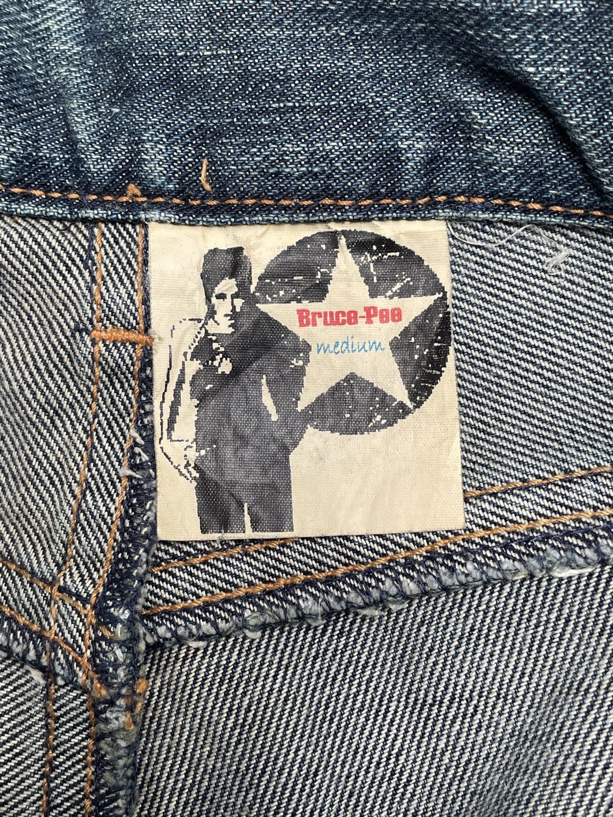 Le Grande Bleu (L.G.B.) Very Rare Vintage Brand Bruce Pee Tactical Baggy Jeans 1990s Size US 31 - 10 Thumbnail