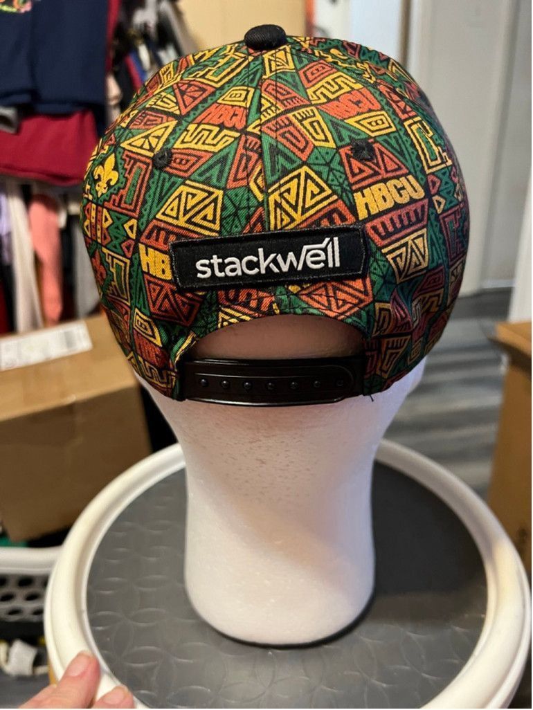 Other Men's Stackwell Black Pelicans HBCU Pattern Snapback Hat Size ONE SIZE - 3 Thumbnail