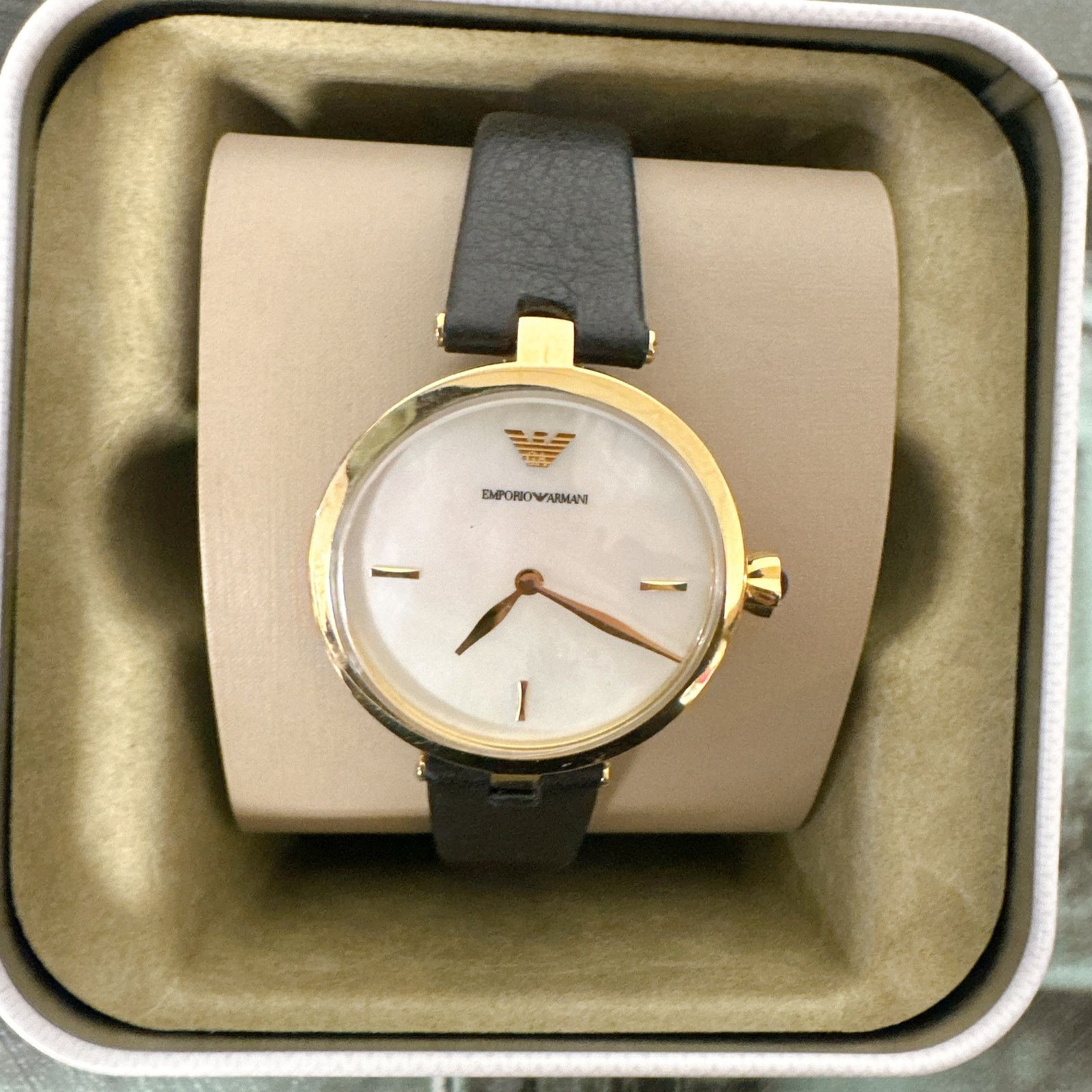 Emporio Armani Emporio Armani AR11200 Arianna Analog Leather Strap Watch Size ONE SIZE - 2 Thumbnail