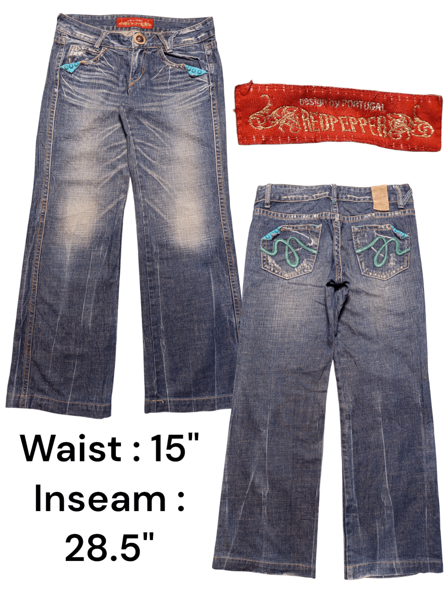 Kapital Flare Bootcut Jeans Red Pepper Size US 30 / EU 46 - 1 Thumbnail