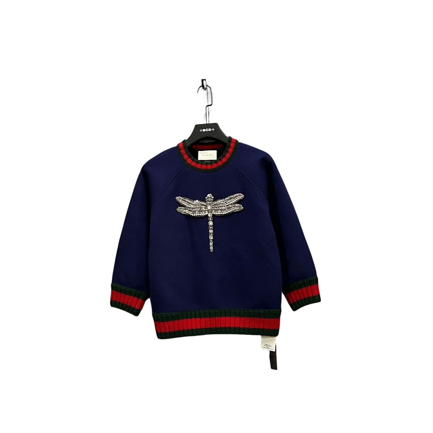 Gucci Gucci Dragonfly Crystal Sweatshirt Size S Size US S / EU 44-46 / 1 - 1 Thumbnail
