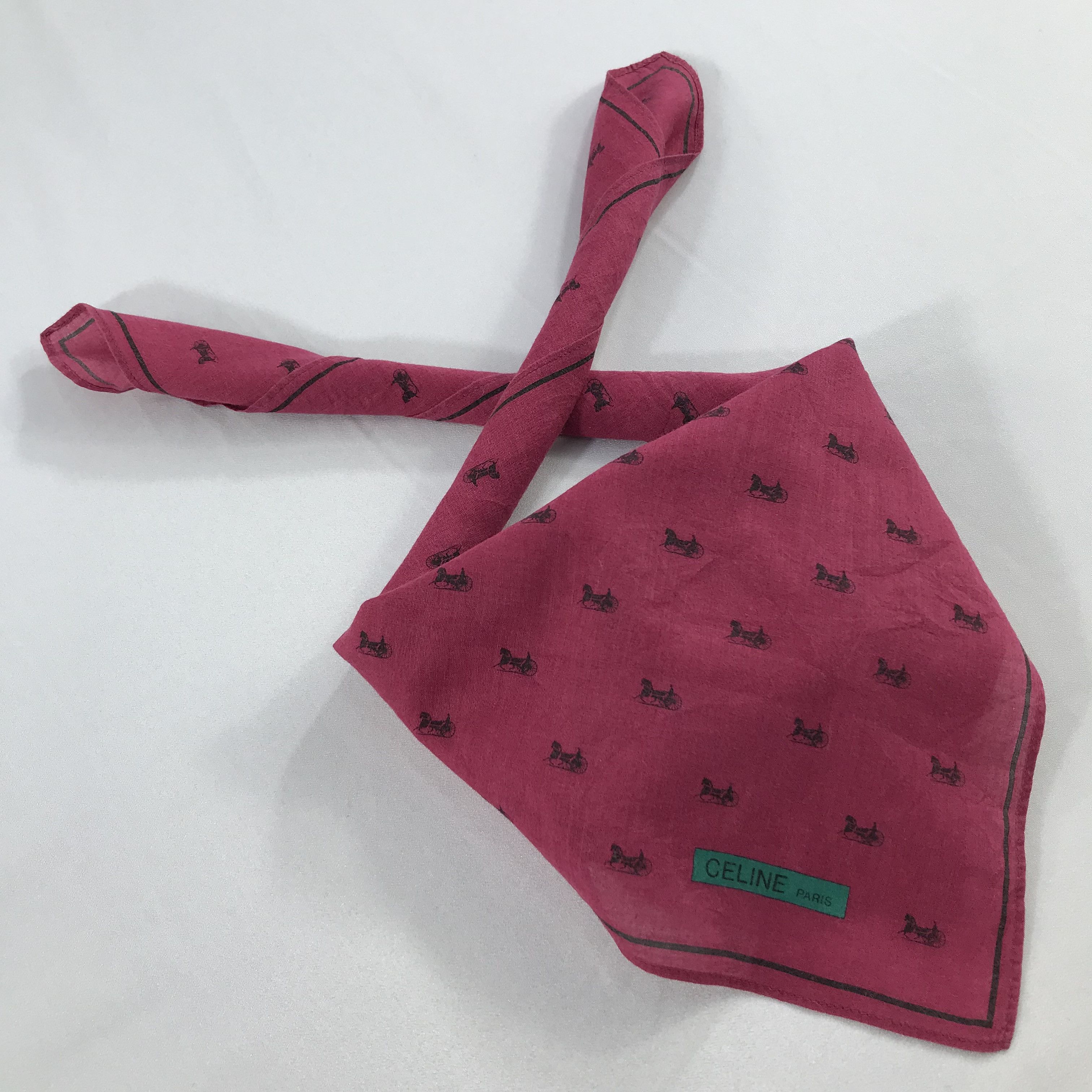 Celine × Vintage Celine Bandana / Handkerchief / Neckerchief - S2401 Size ONE SIZE - 4 Thumbnail