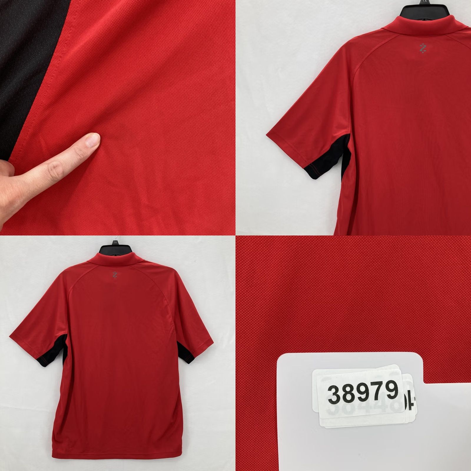 Izod IZOD Polo Shirt Mens M Red Black OSU Athletic Band Stretch Performance Golf Shirt Mens Size US M / EU 48-50 / 2 - 9 Thumbnail