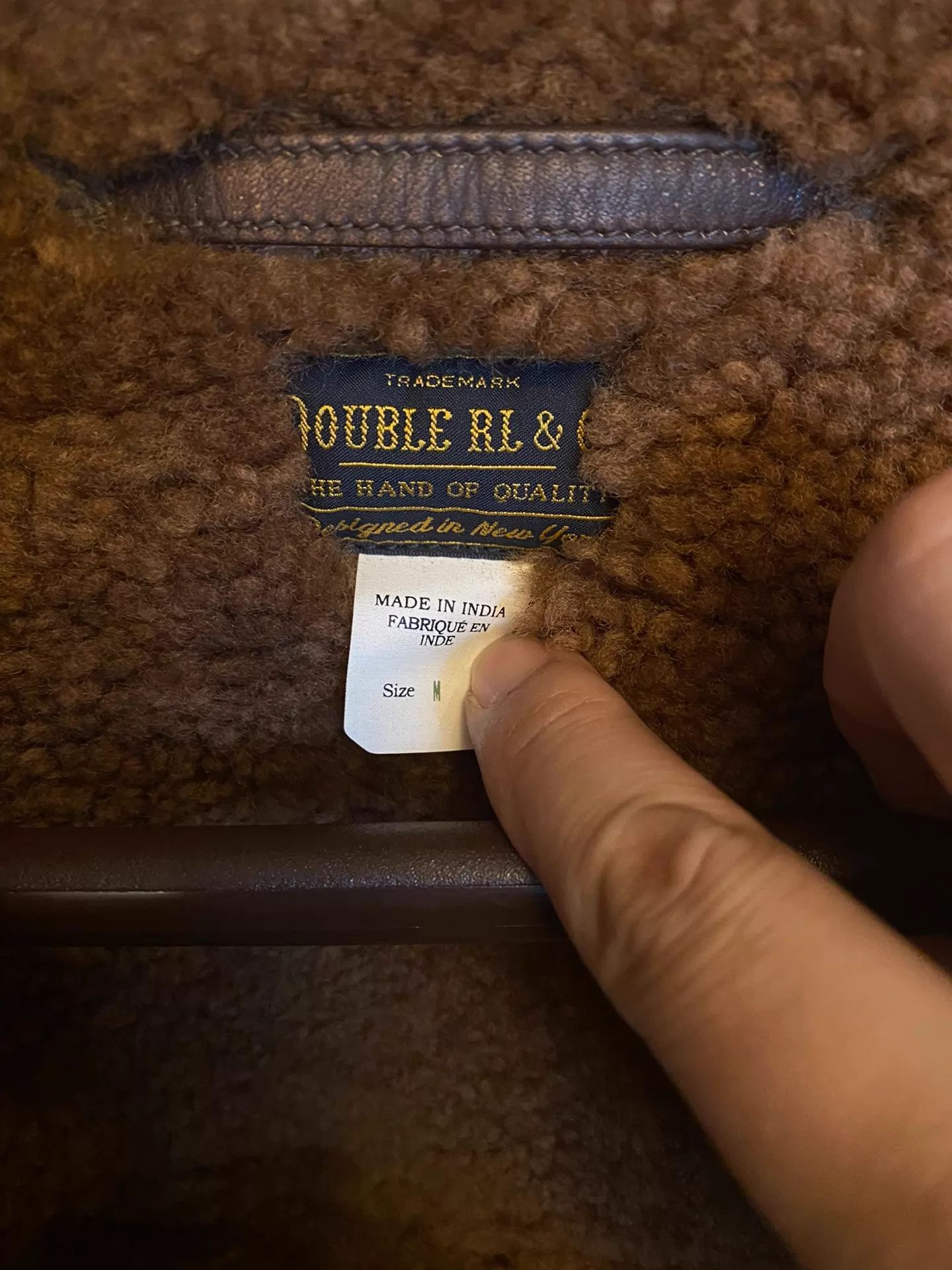 RRL Ralph Lauren RRL Farmer Heavy Distressed Caviar Leather Jacket Size US M / EU 48-50 / 2 - 7 Thumbnail