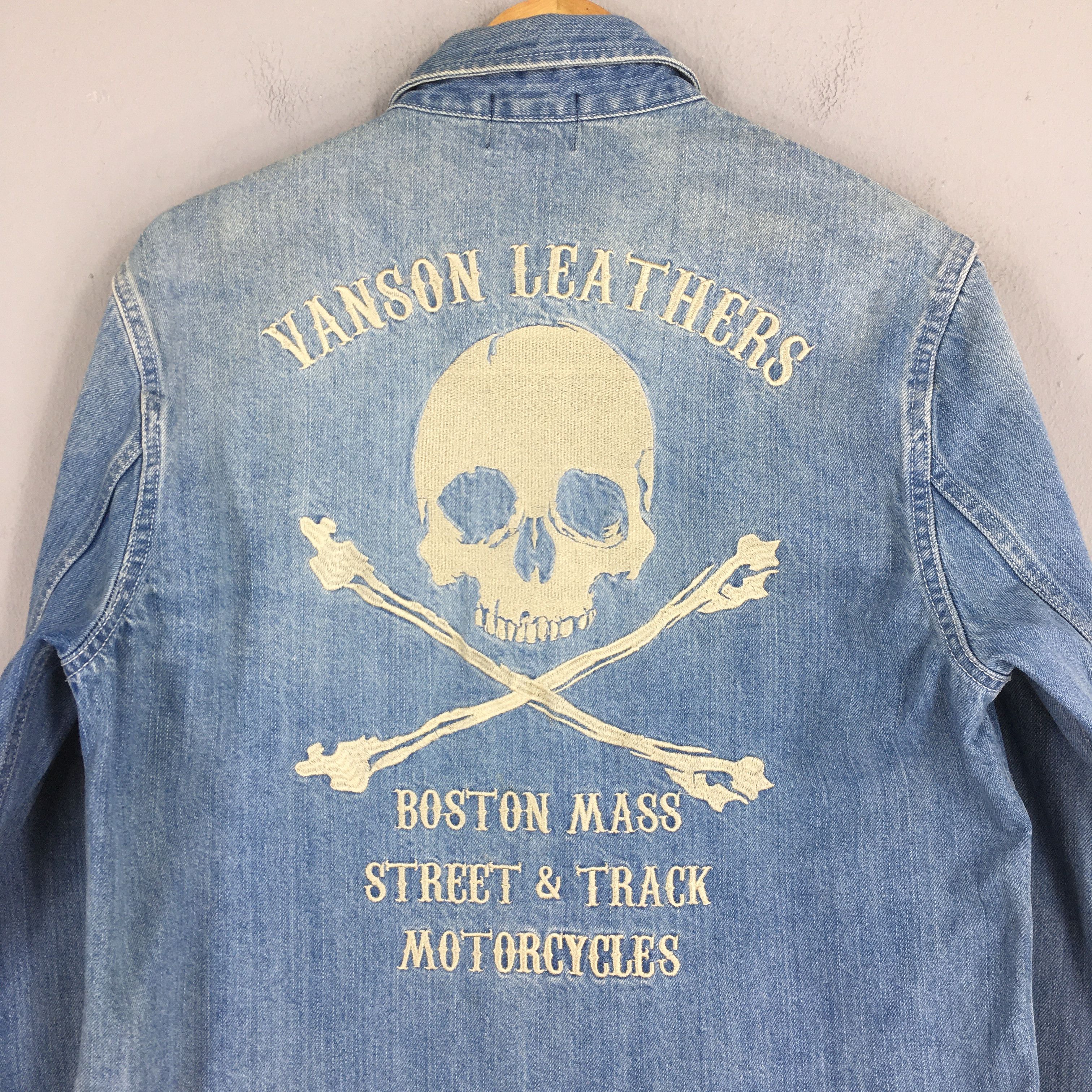 Vanson Leathers Vintage Vanson Cotton Motorcycle Club Denim Shirt Large Size US L / EU 52-54 / 3 - 2 Thumbnail