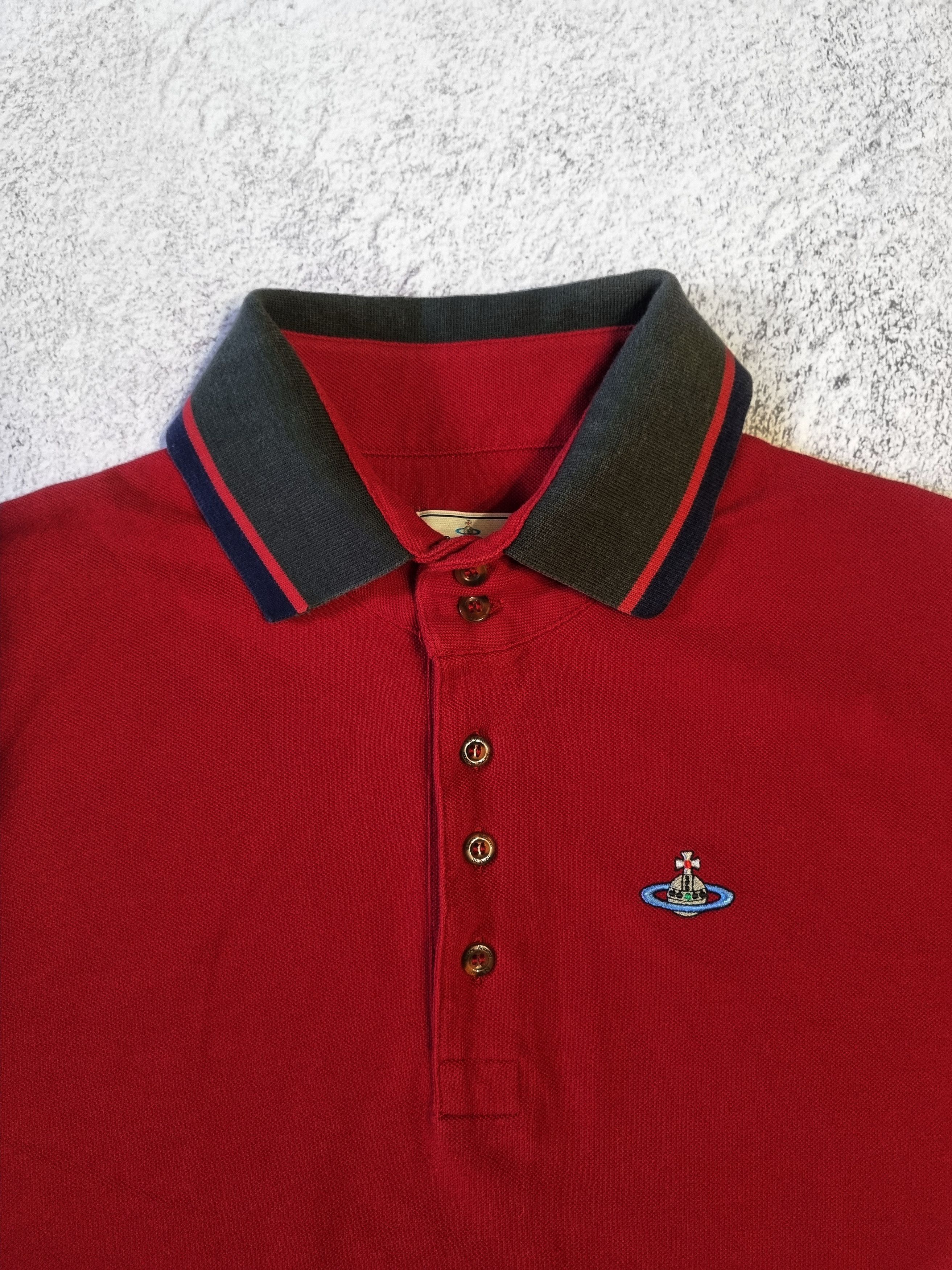 Vivienne Westwood Vivienne Westwood Burgundy Polo T-Shirt Size US L / EU 52-54 / 3 - 4 Thumbnail