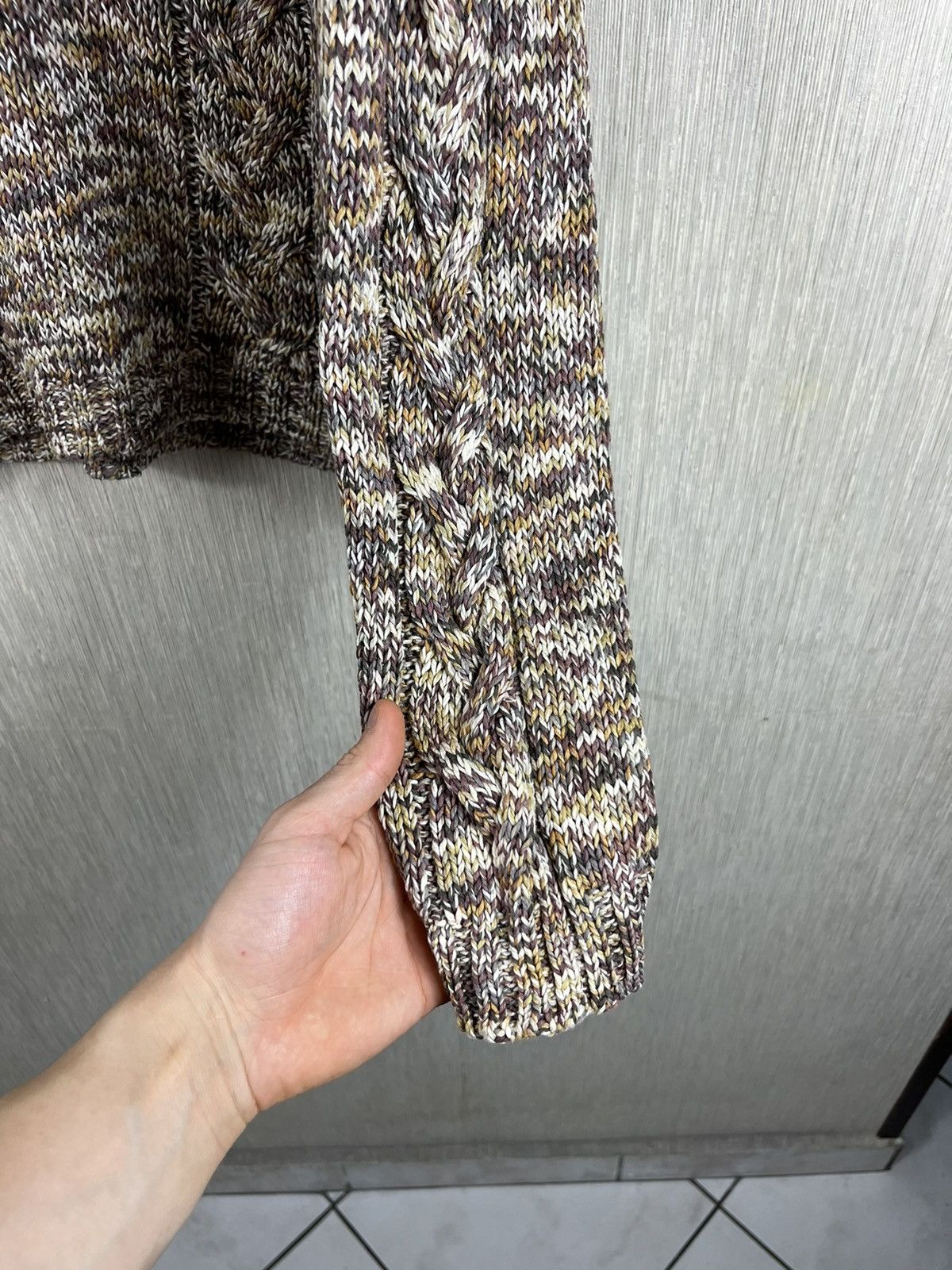 Designer × Max Mara × Weekend Max Mara Max Mara Weekend knitted sweater v-neck cozy patterned Size M / US 6-8 / IT 42-44 - 16 Thumbnail