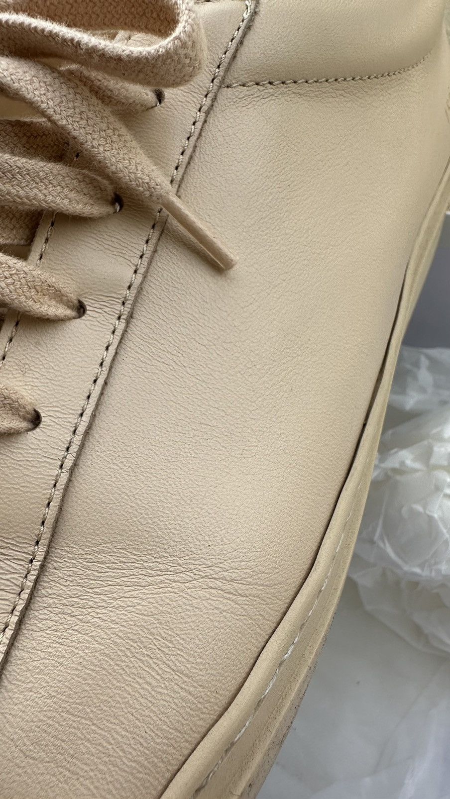 Common Projects Original Achilles Low Nude sz 42 Size US 9 / EU 42 - 8 Thumbnail