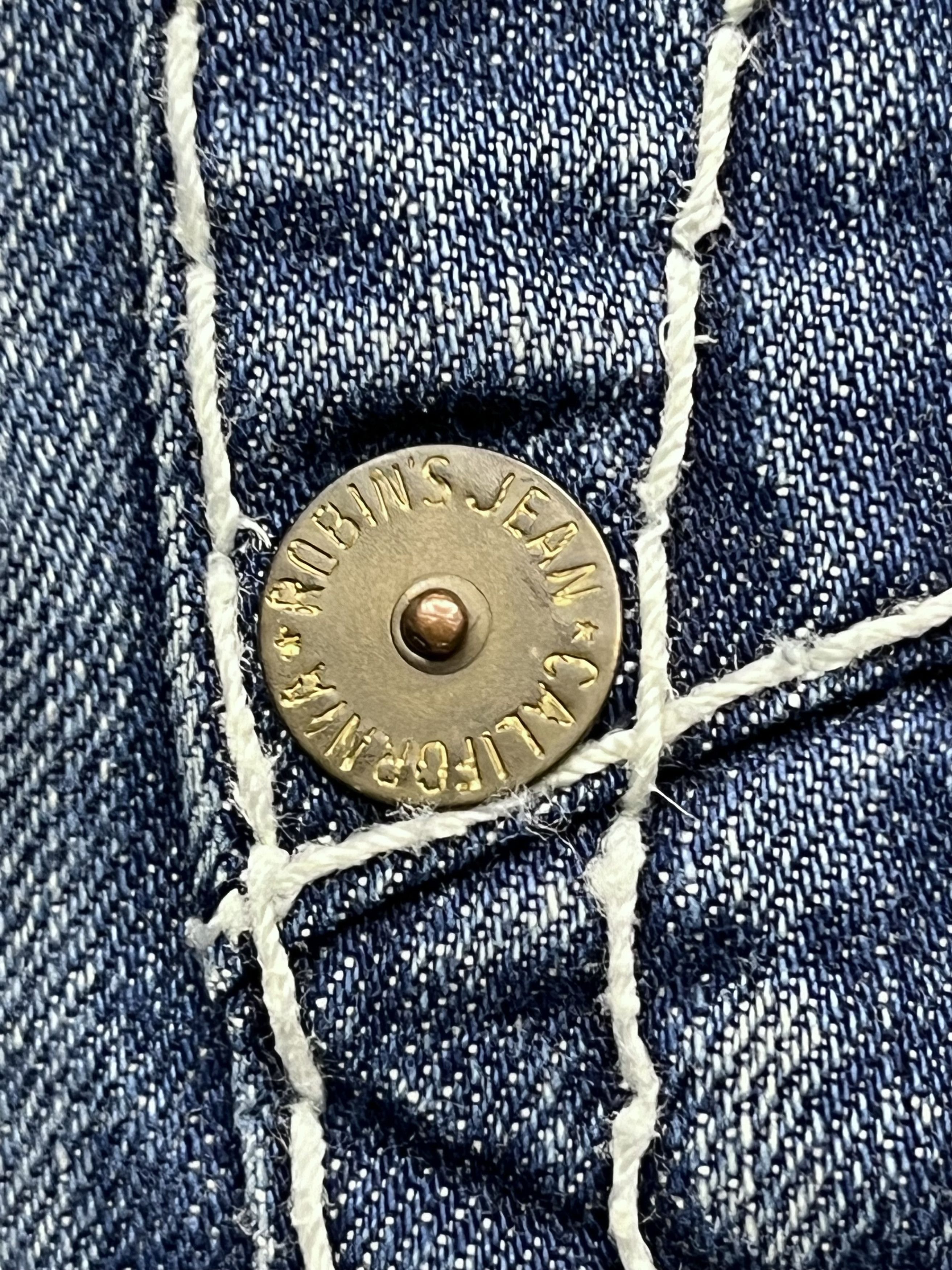 Robins Jeans 🔥ROBIN’S JEANS Gold Wings Embroidered Big Stitch Distressed Size US 38 / EU 54 - 9 Thumbnail