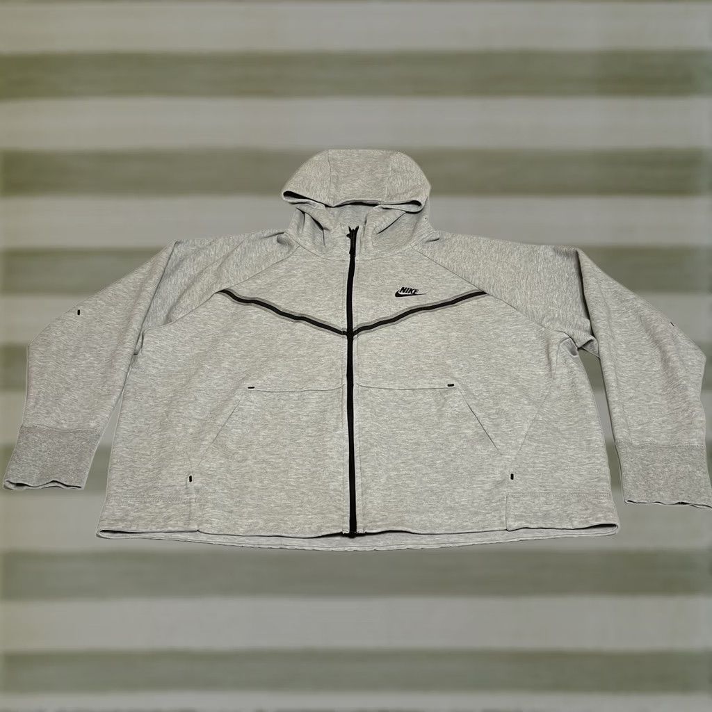 Nike Nike Sportswear Tech Fleece Windrunner Full-zip Hoodie CW4298-063 Women's 2XL Gray Size XXL / US 16-18 / IT 52-54 - 1 Thumbnail