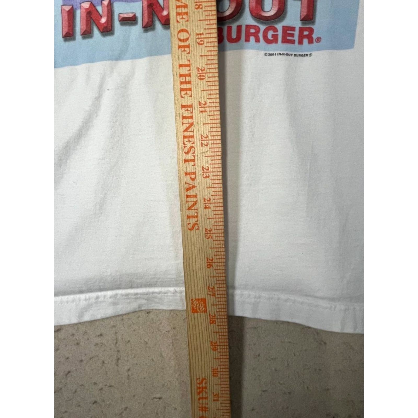 Hanes In-N-Out Burger White California Cropped Tank Top XL Men's Short Sleeve Crew Neck Vintage Graphic Print Cotton Hanes Regular fit Tank Top Size US XL / EU 56 / 4 - 4 Thumbnail