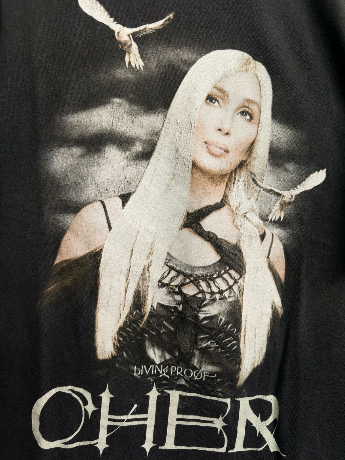 Band Tees Cher Living Proof Farewell Tour 2002 Vintage Shirt Size US XL / EU 56 / 4 - 2 Thumbnail