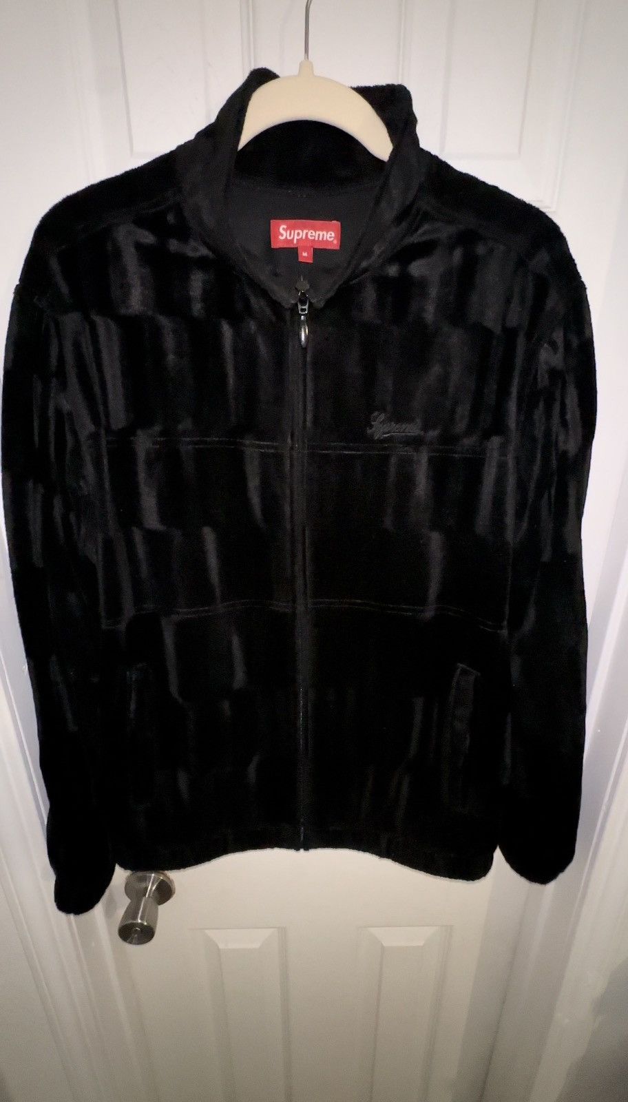 Supreme Supreme Velour Track Jacket Black | Grailed