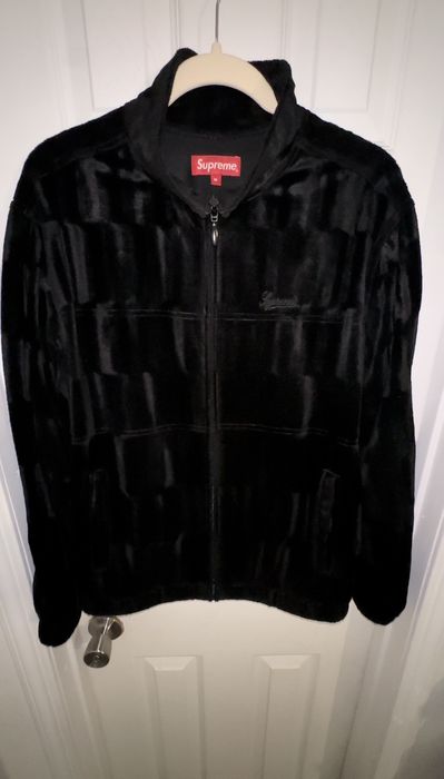 supreme velour track jacket