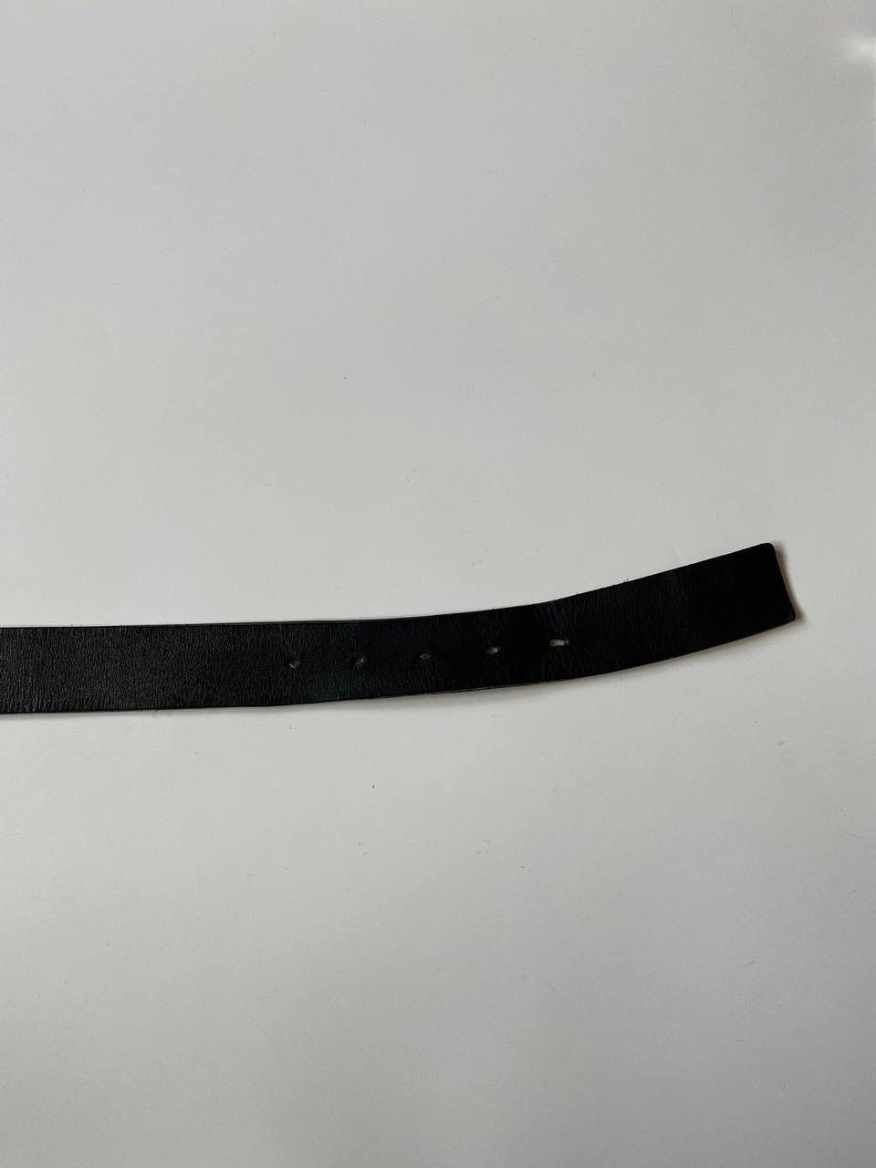 Gucci GUCCI top type leather plain belt size 90/36 black Size ONE SIZE - 6 Thumbnail