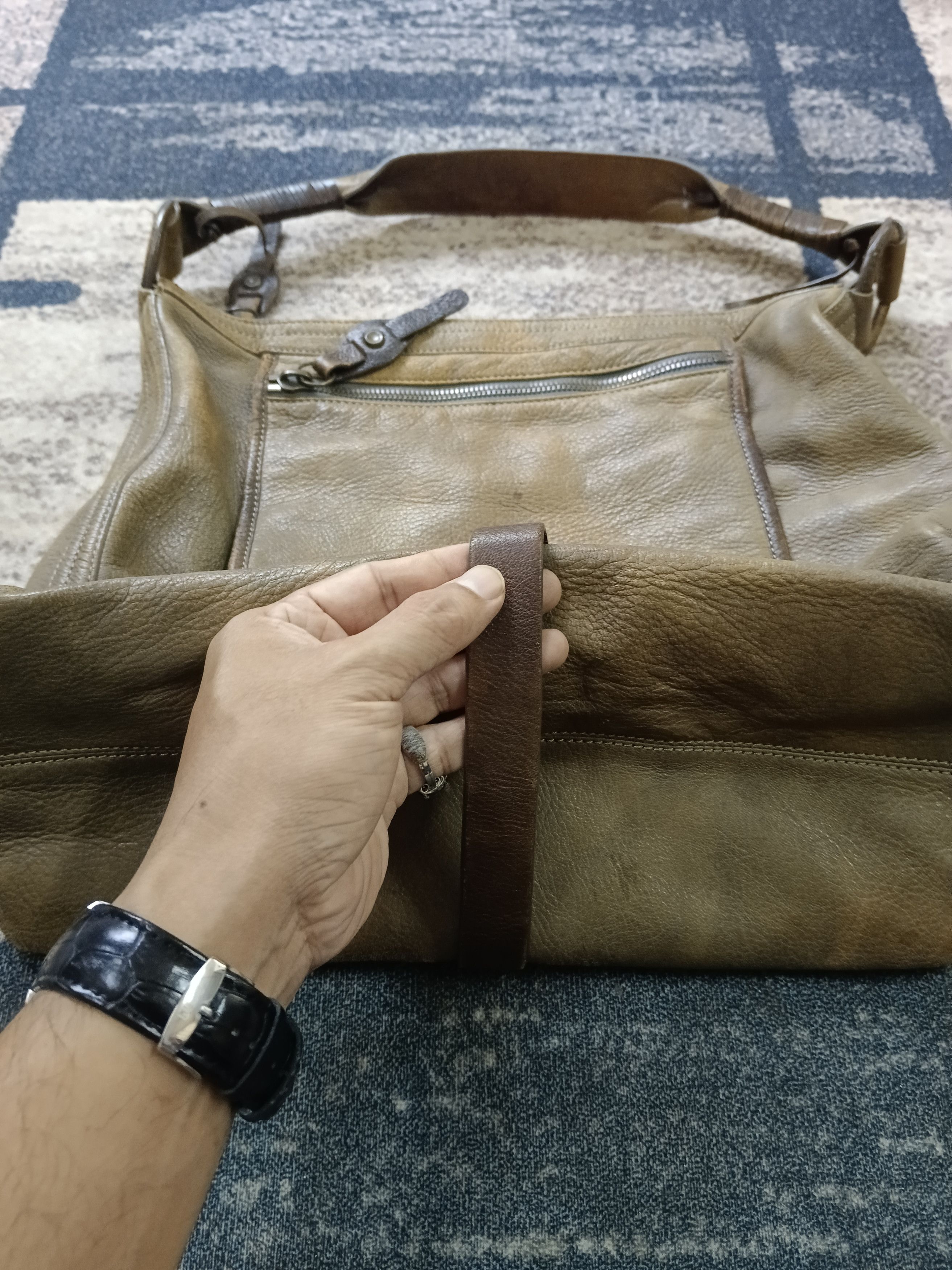 Theory Theory Hobo Patina Leather Size ONE SIZE - 5 Thumbnail