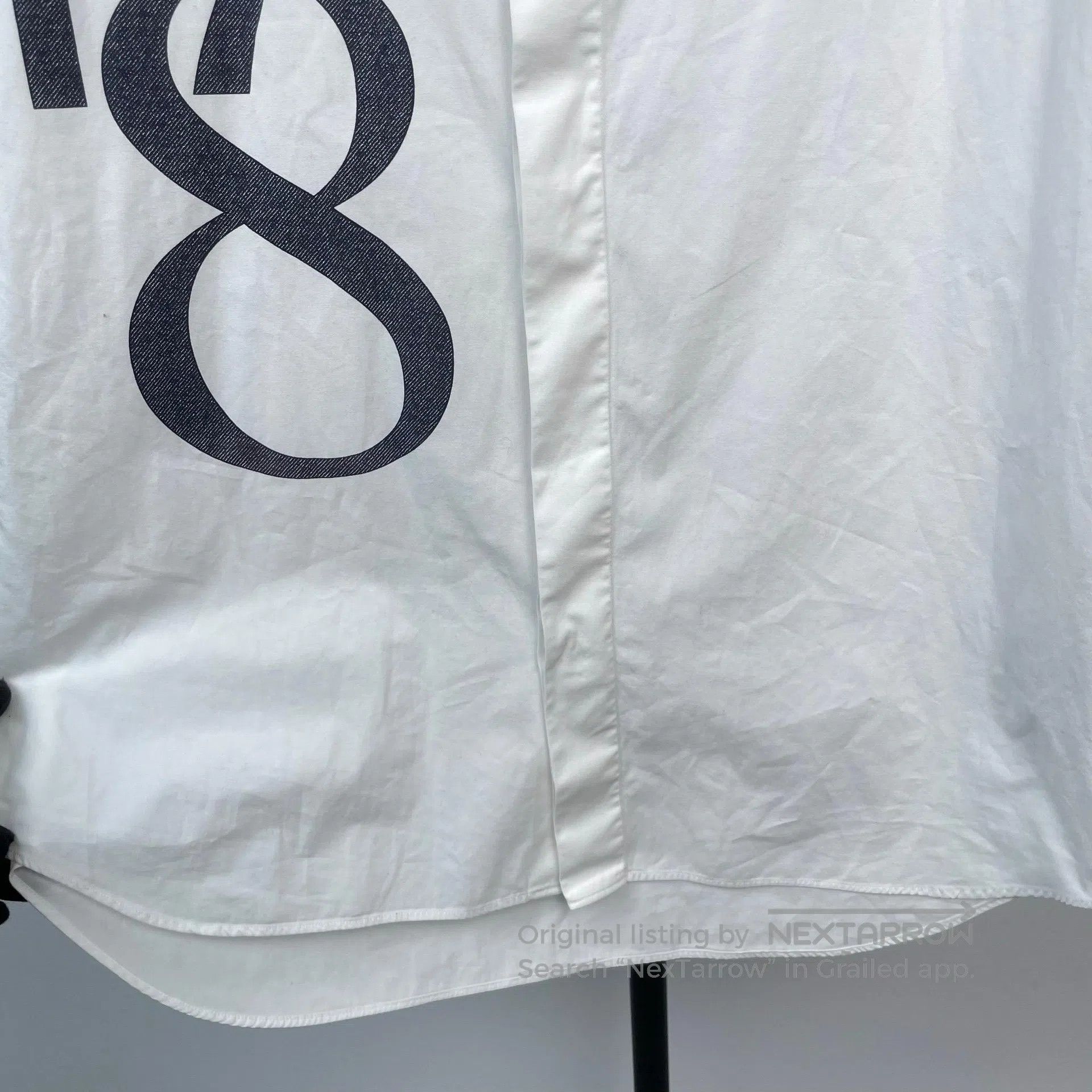 Dior Dior size 41 White Digital Print Limited Edition Collared Size US S / EU 44-46 / 1 - 9 Thumbnail
