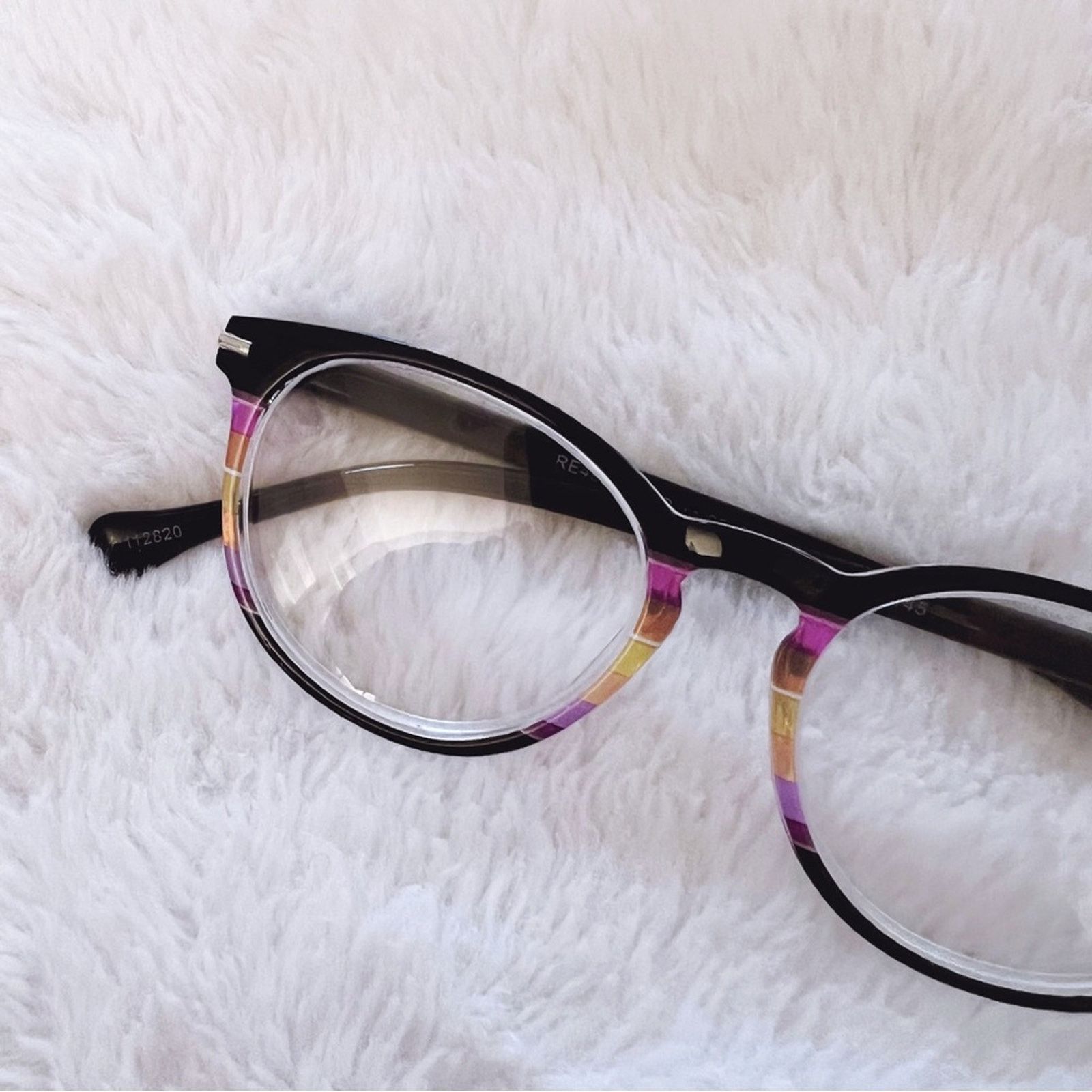 Other Zoe Black Multi-Color Round Reader Glasses Size ONE SIZE - 4 Thumbnail