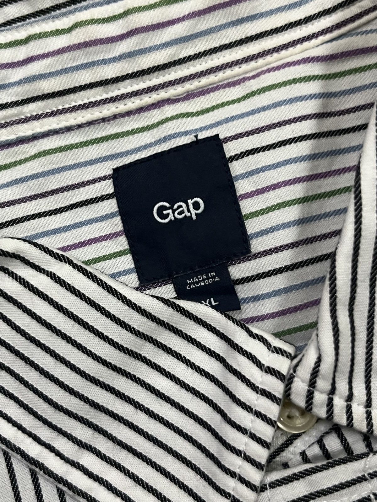 Gap Rework Gap Stripe Cheongsam Size US M / EU 48-50 / 2 - 3 Thumbnail