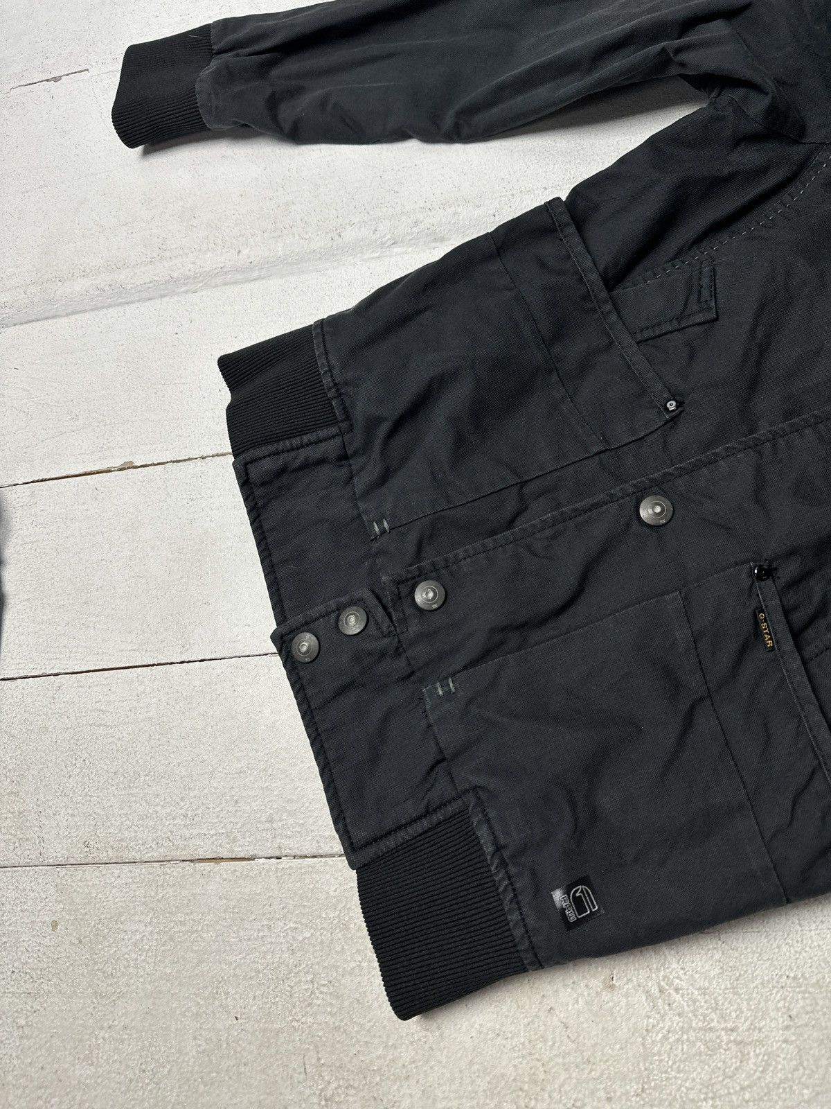 G-Star 🚨 G STAR RAW WMN Y2K Vintage Denim Zip Racing Jacket Size S / US 4 / IT 40 - 3 Thumbnail