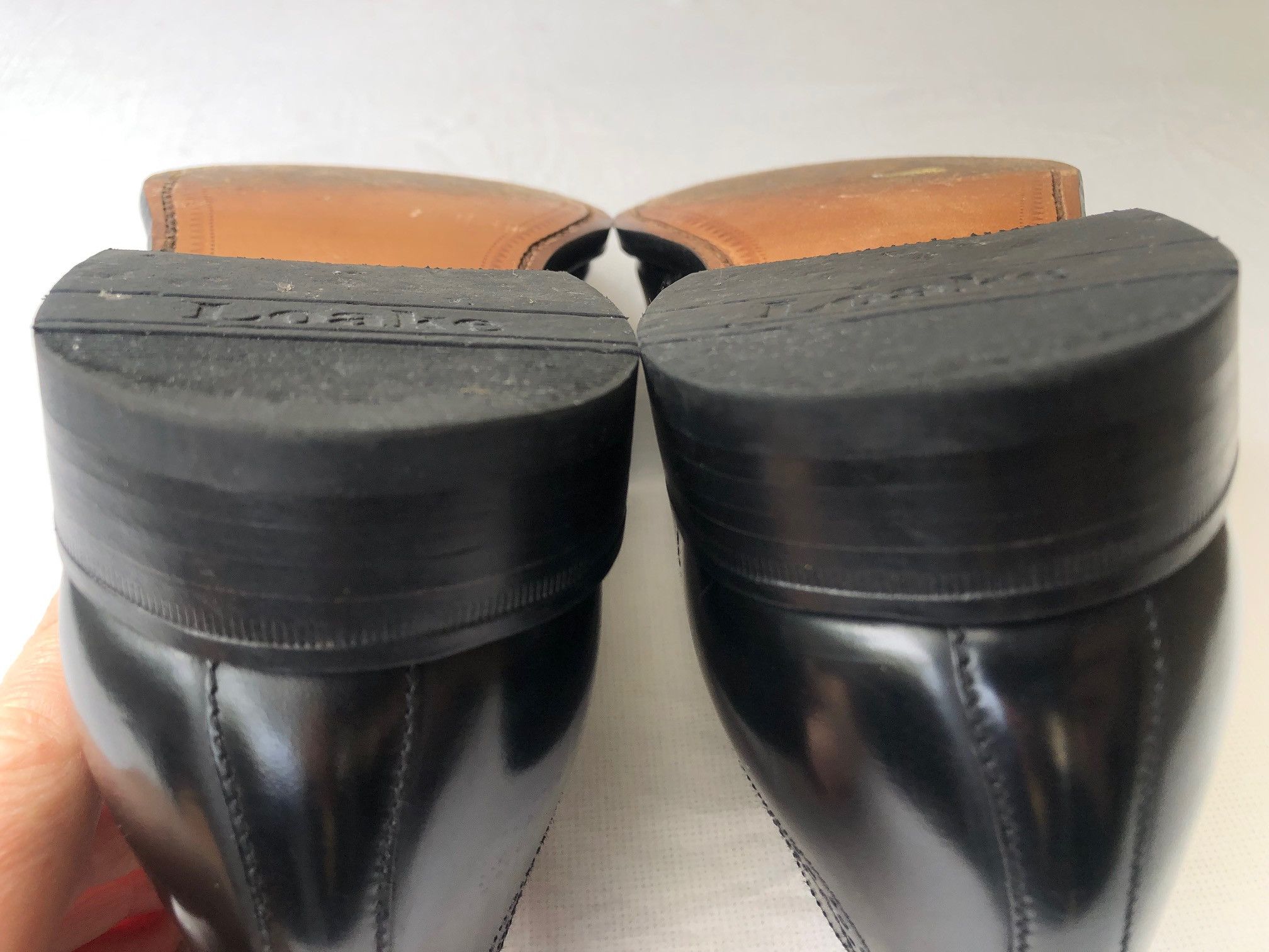 Loake Loake 'Dozer' Black leather wing tip Monk shoes Size US 9 / EU 42 - 7 Thumbnail