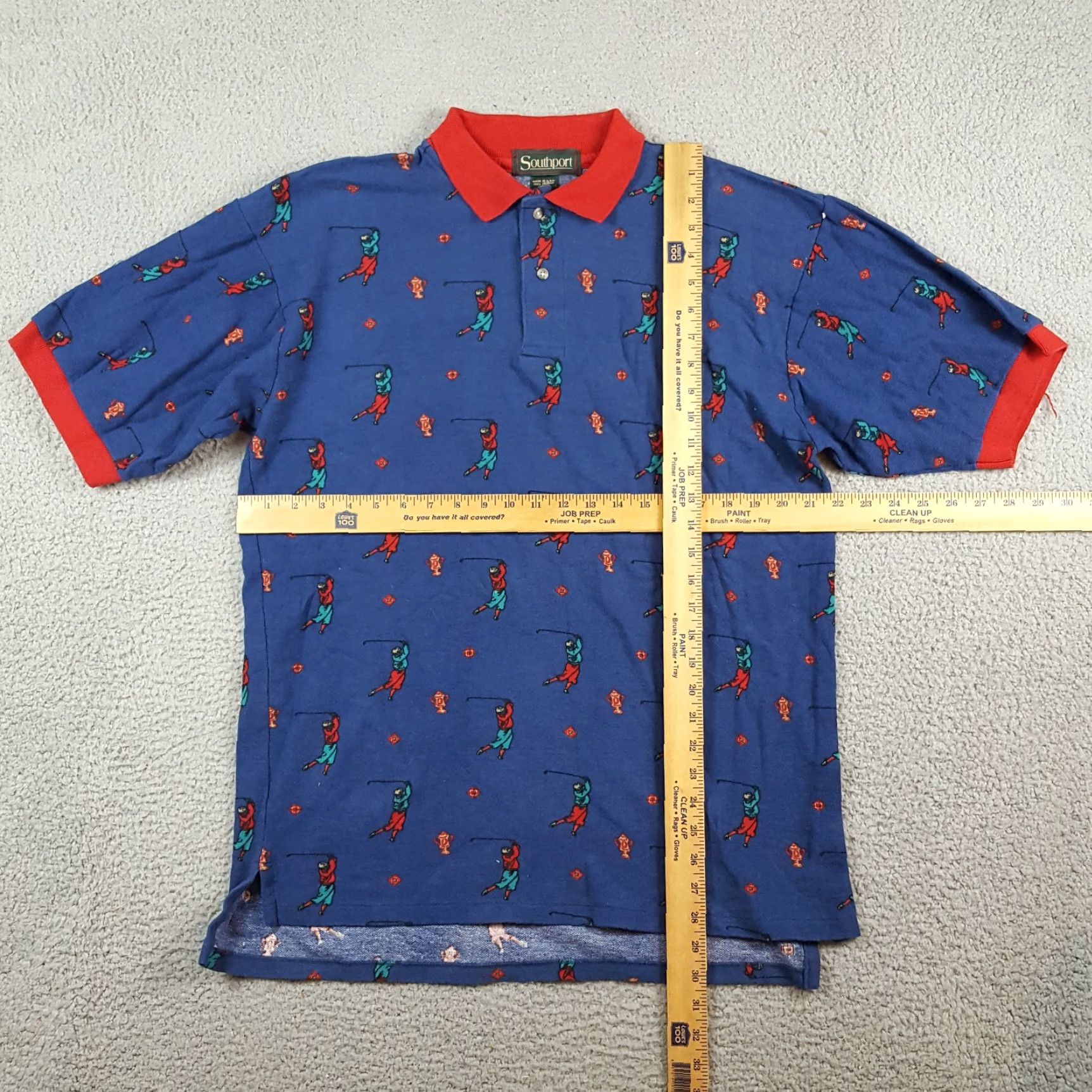 Vintage VINTAGE Southport Polo Shirt Golf Trophy USA Men’s Size M Blue 90s Preppy Casual Short Sleeve Button Collar Knit Cotton Shirt Mens Size US M / EU 48-50 / 2 - 5 Thumbnail
