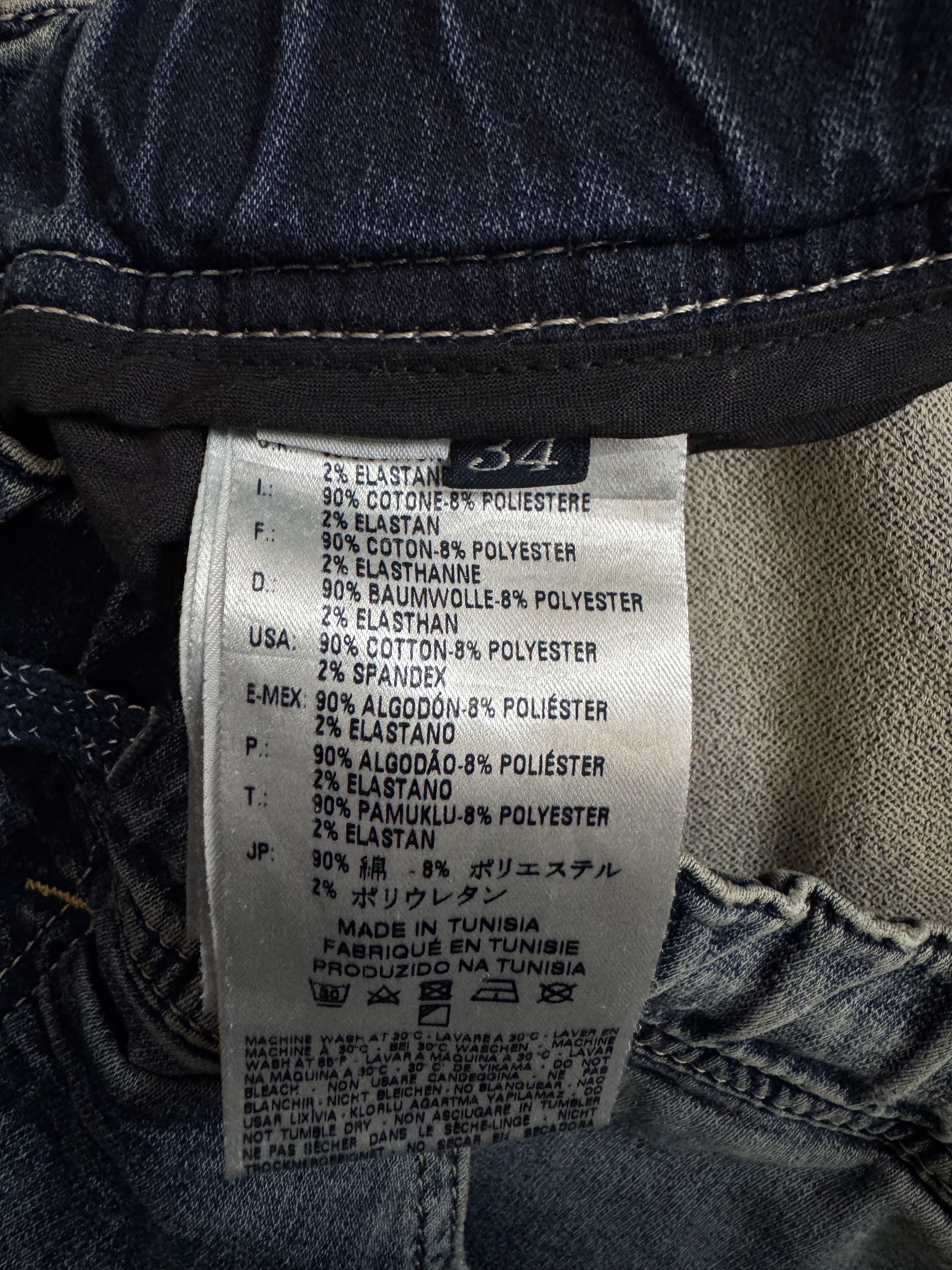 Diesel Diesel Waykee Denim Sweat Pants Distressed Drawstring Size US 34 / EU 50 - 8 Thumbnail