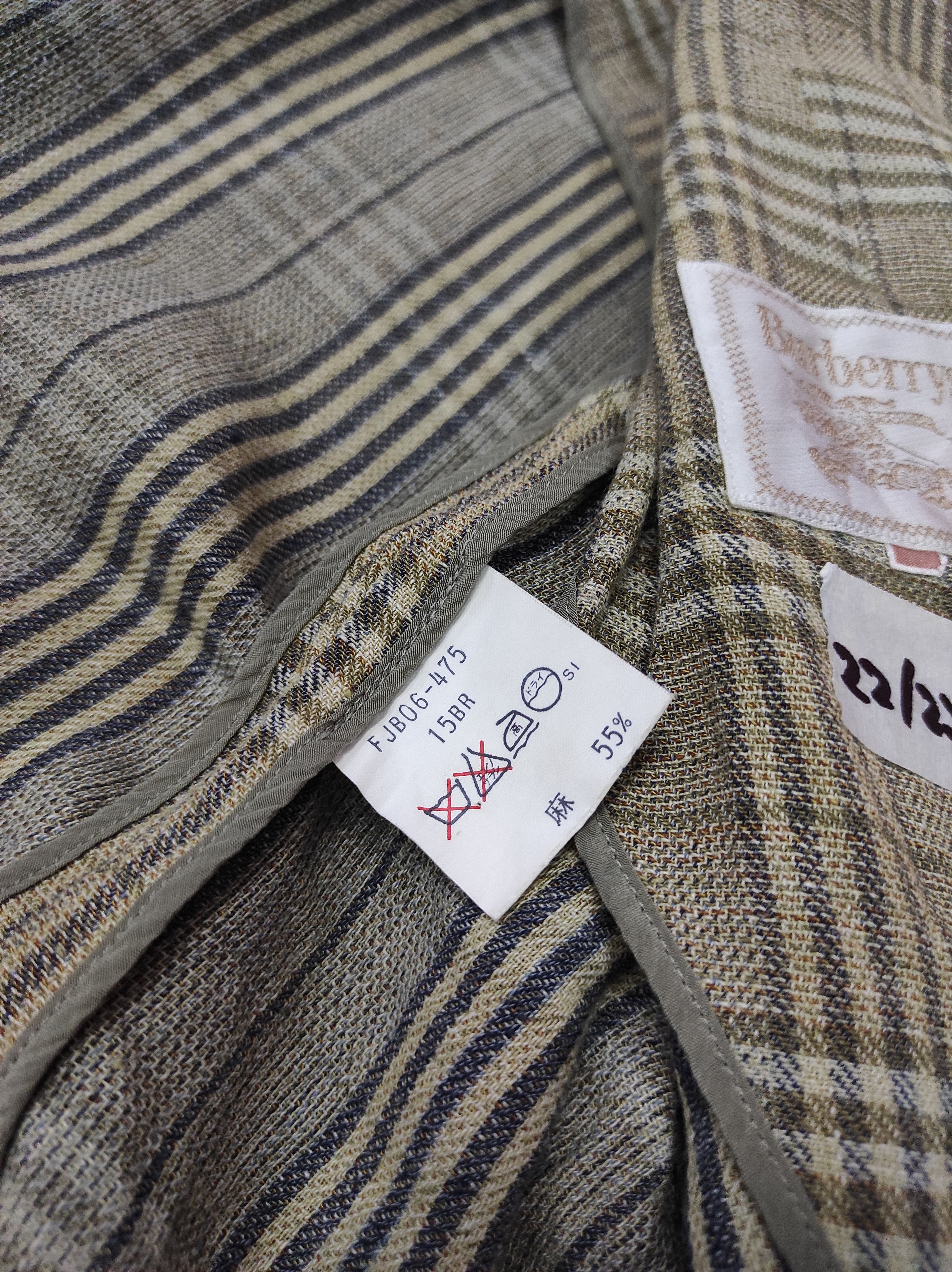 Burberry × Vintage BURBERRY ROYAN VINTAGE PLAID BLAZER JACKET Size L / US 10 / IT 46 - 8 Thumbnail