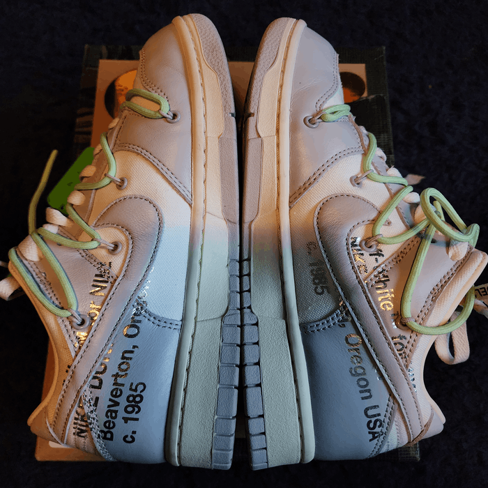 nike dunk low off-white lot 7