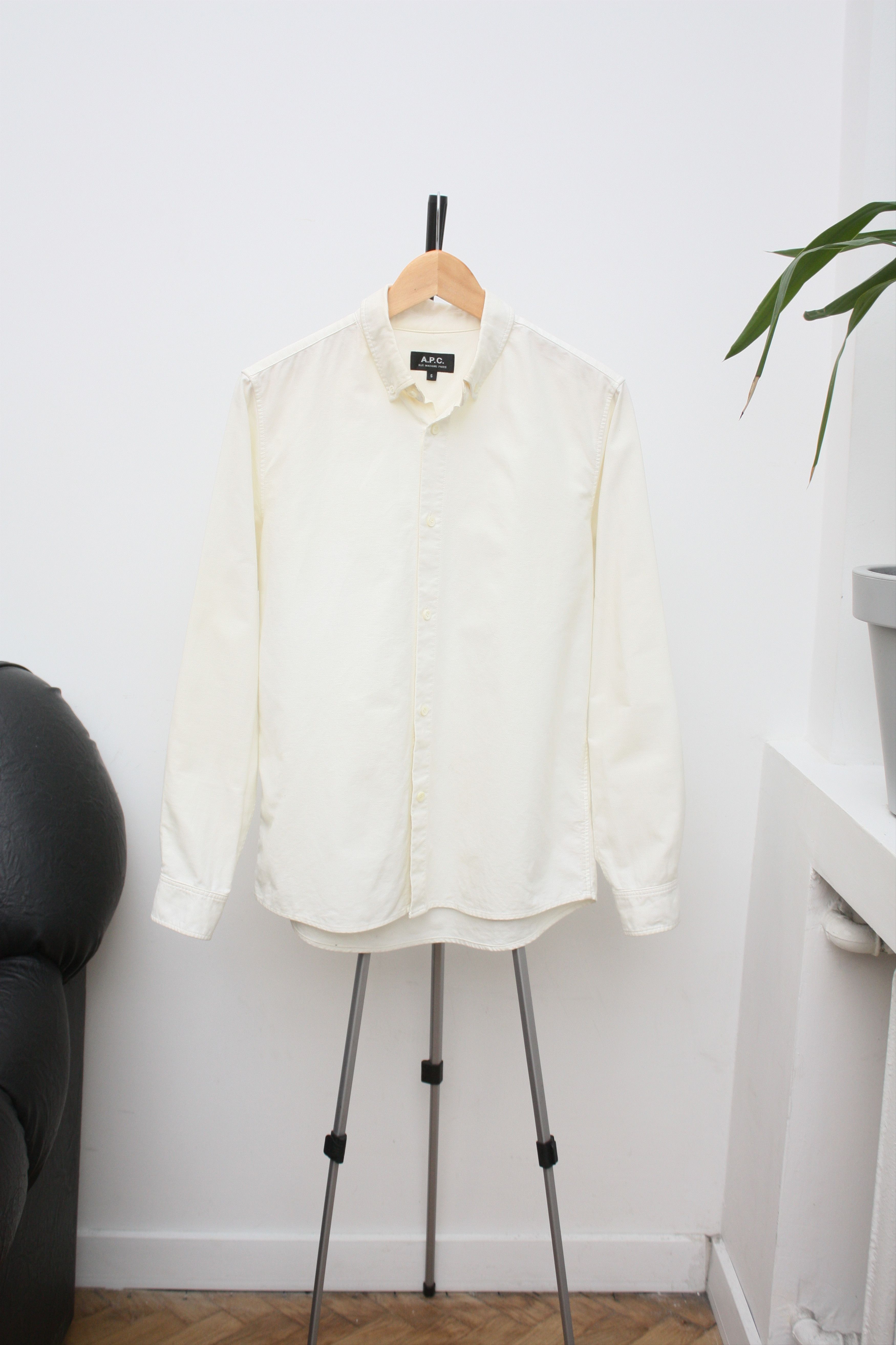 A.P.C. A.P.C. White Long Sleeve Shirt Men's Small Size US S / EU 44-46 / 1 - 2 Thumbnail